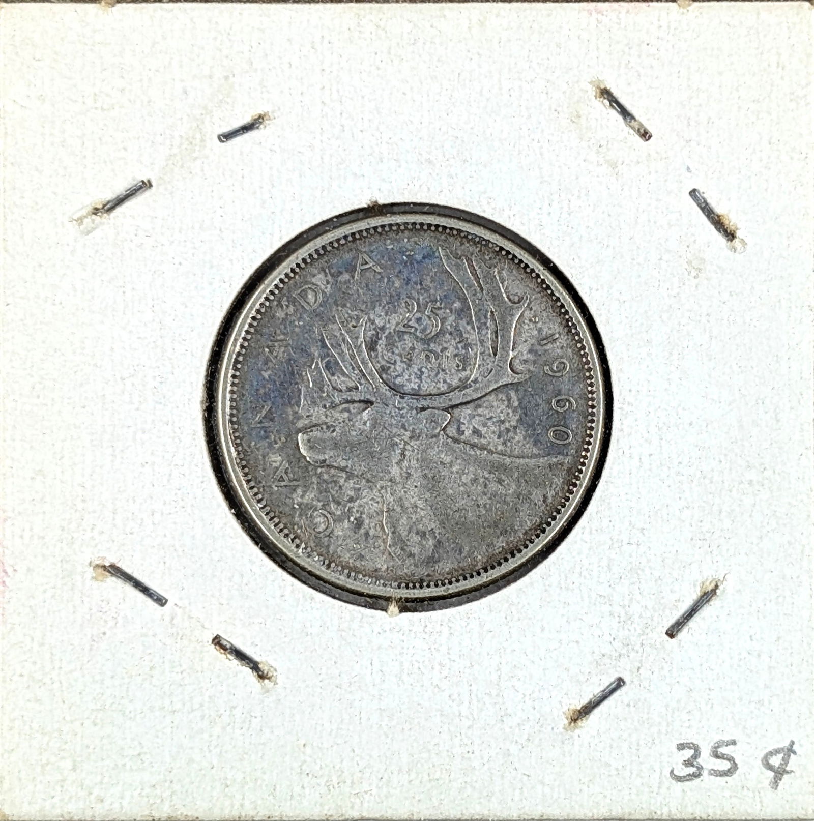 1960 Silver Canadian 25 Cents (1 of 2)