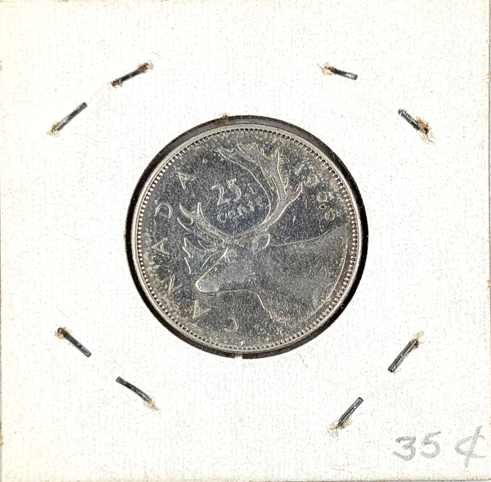 1966 Silver Canadian 25 Cents (1 of 2)