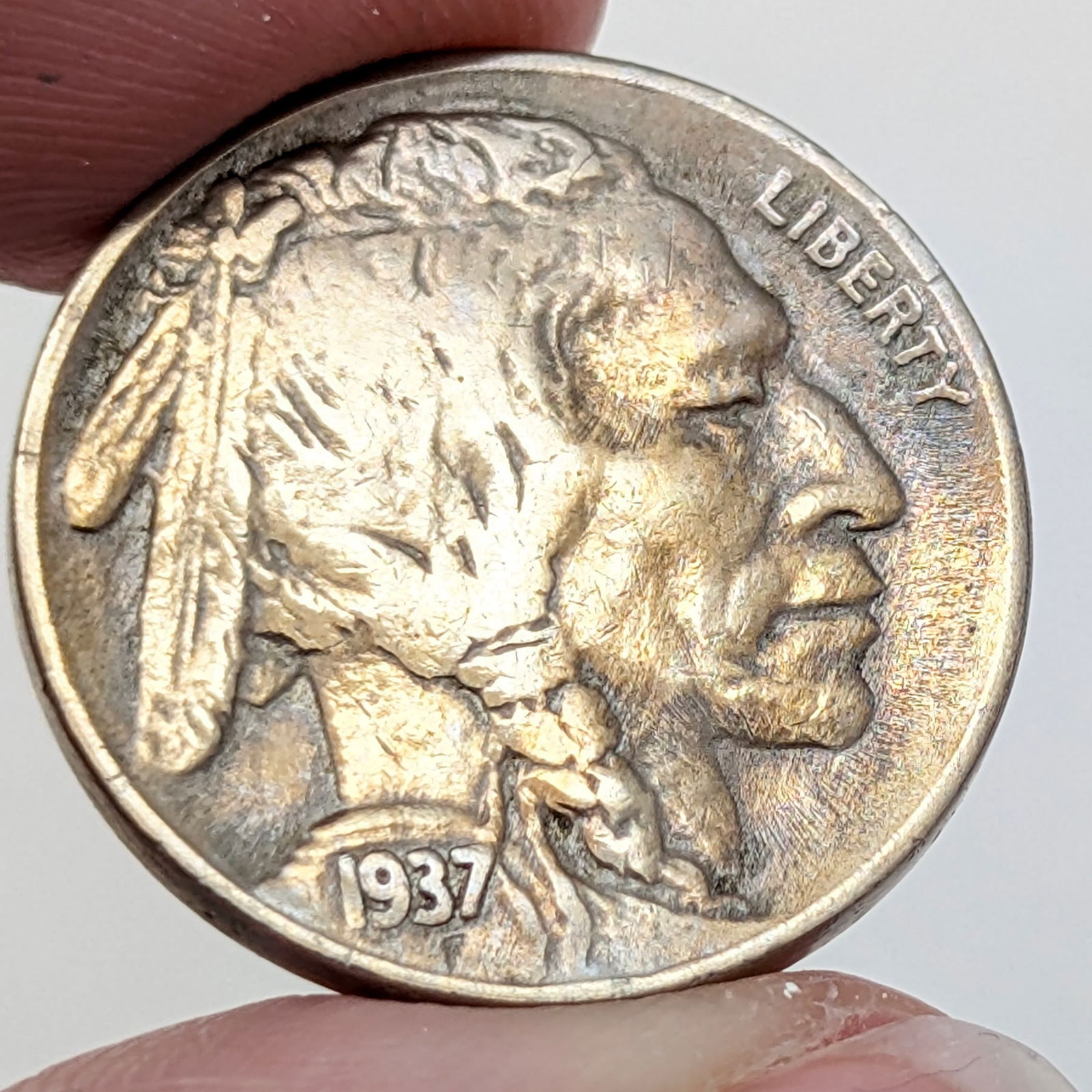 1937-S Buffalo Head Nickel - Toned: Coin 