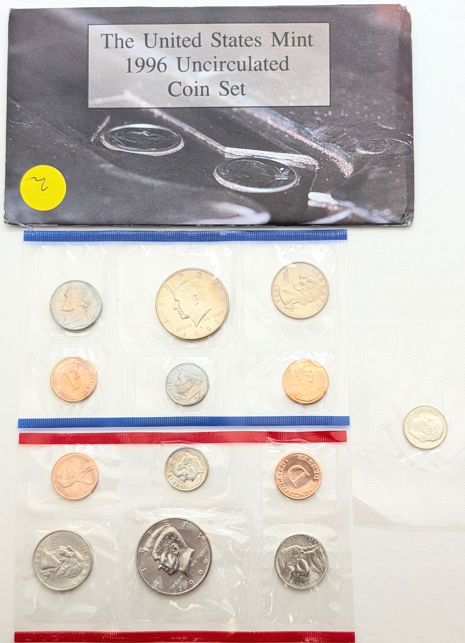 1996 US Mint Uncirculated Coin Set w/ 1996-W Dime! (1 of 3)