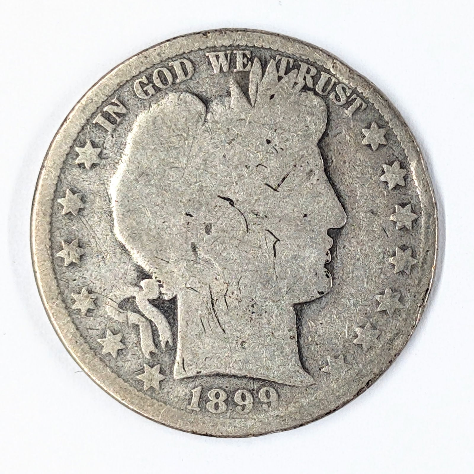 1899 Silver Barber Half Dollar: _
