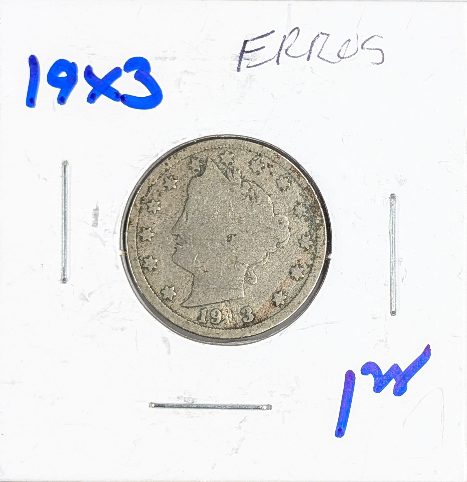19x3 Liberty V Nickel- Errors: _ 