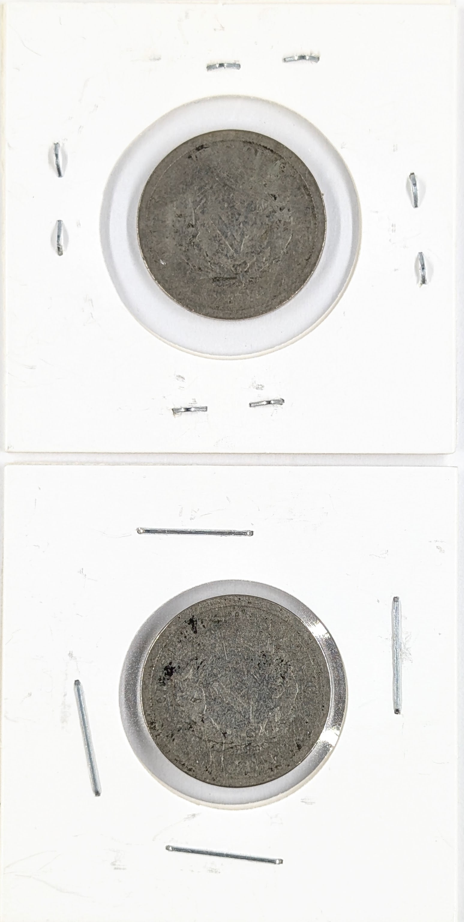 Lot of 2 Liberty V Nickels- 1897, 1898 - 2