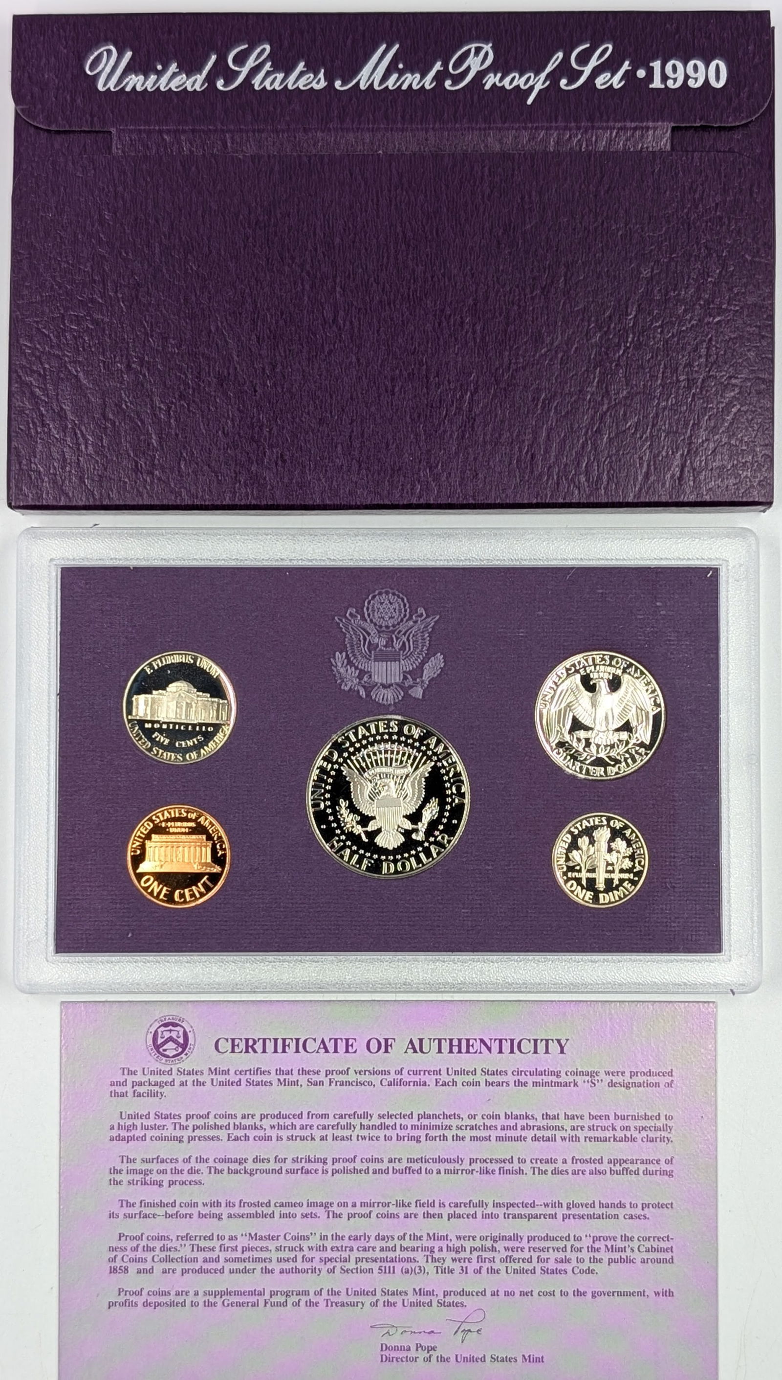 1990 US Mint Proof Set - 2