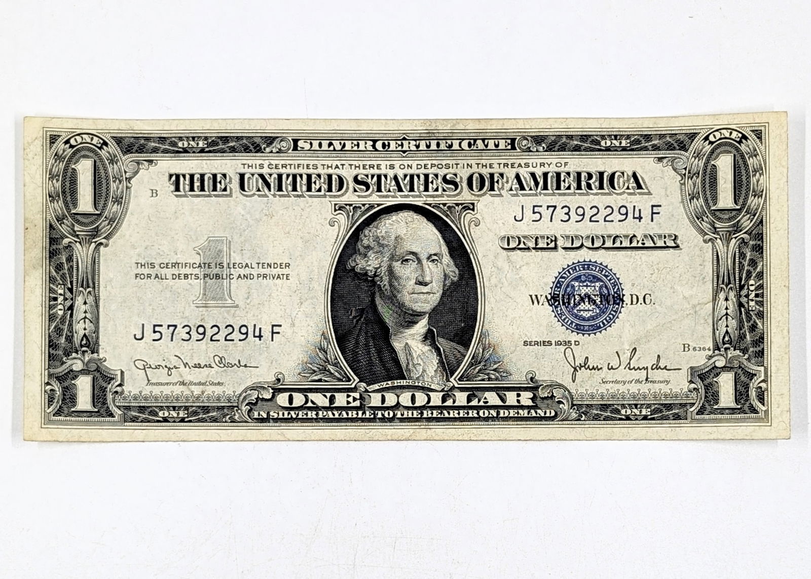 1935-D $1 Note - Silver Certificate (1 of 2)