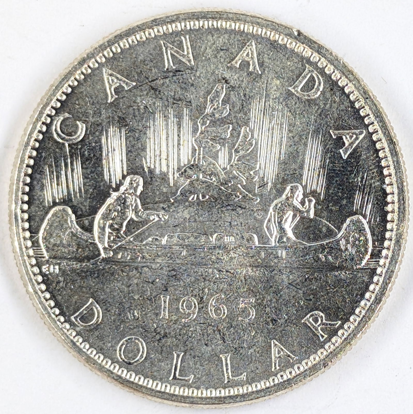 1965 Silver Canadian Dollar Coin (1 of 2)