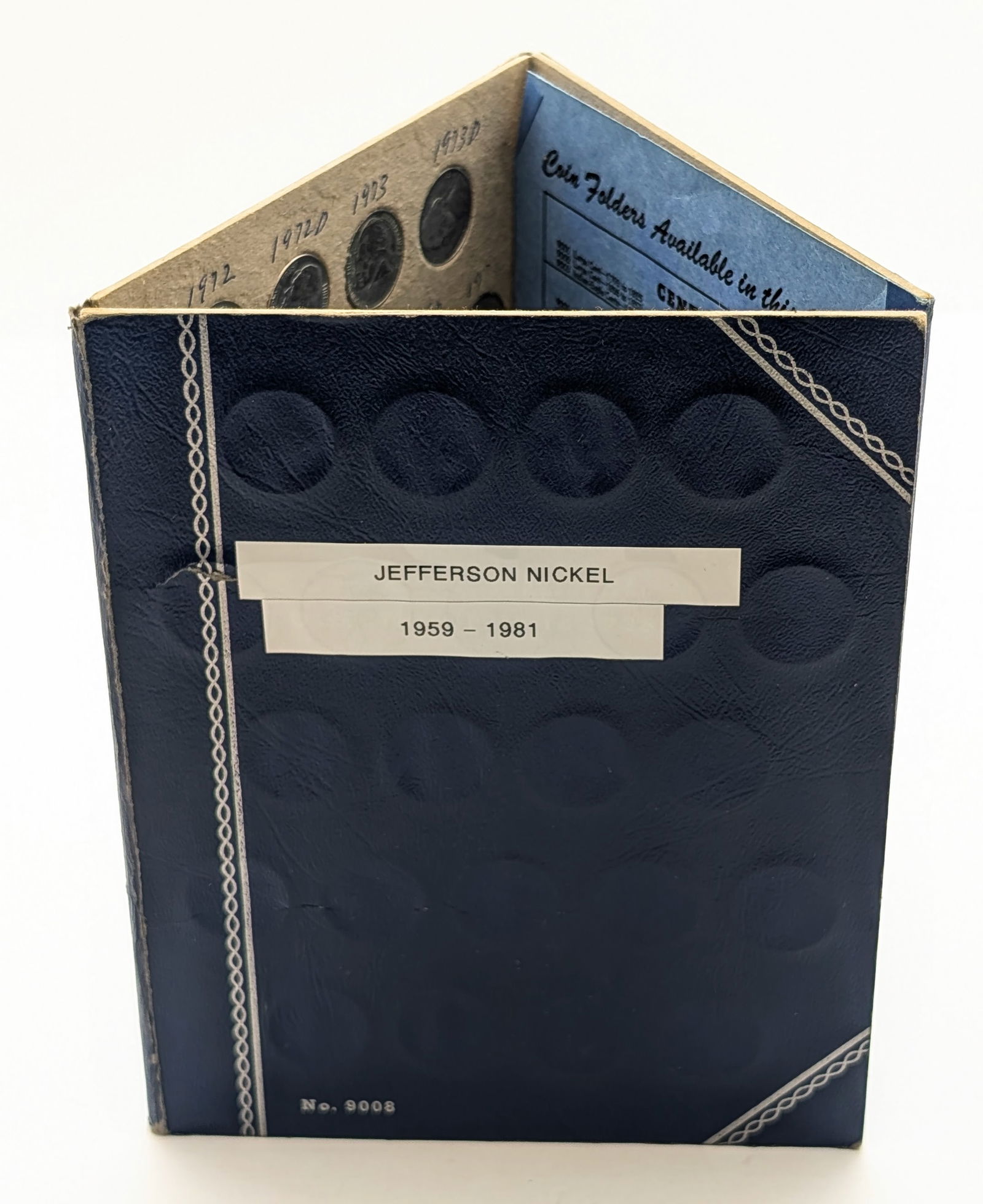 Jefferson Nickel Coin Book 1959-1981- With 36 Jefferson Nickels- Some Uncirculated: _ 