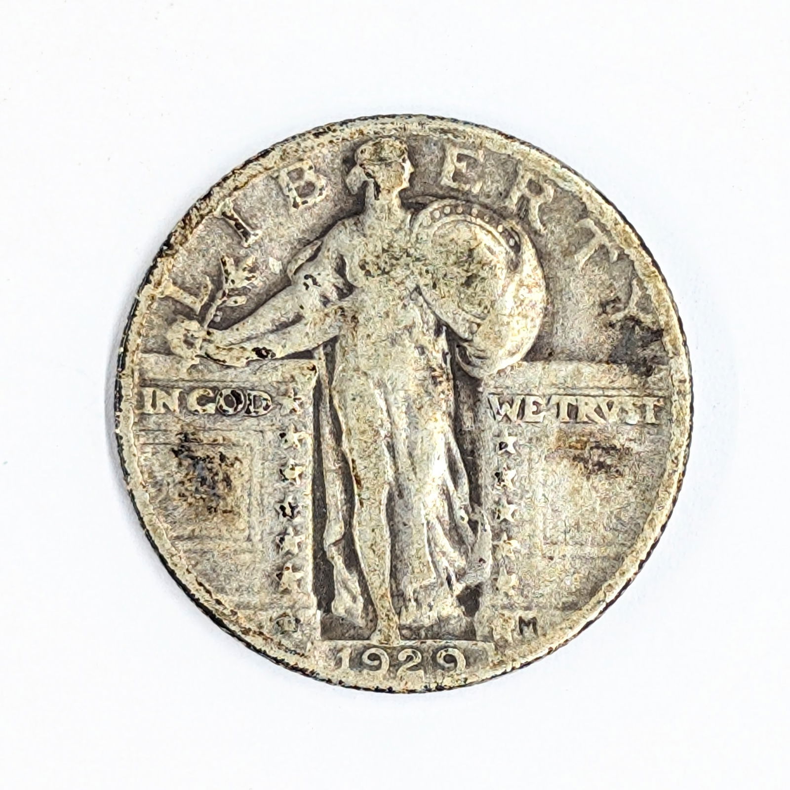 1929 Silver Standing Liberty Quarter: _ 