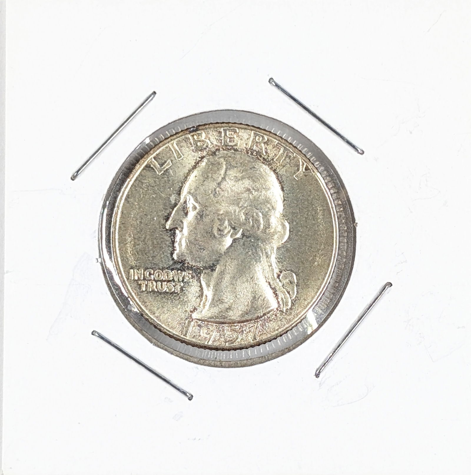 1957 Silver Washington Quarter-Uncirculated (1 of 2)