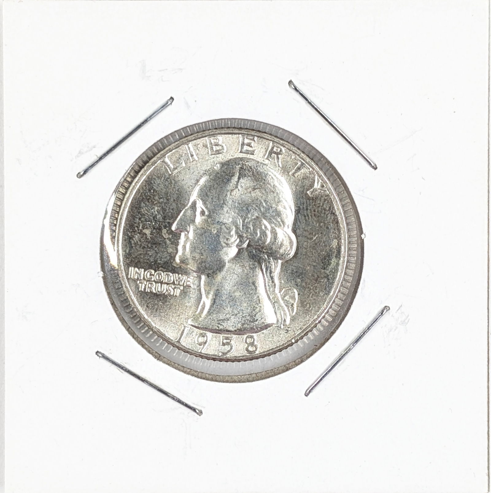 1958-D Silver Washington Quarter- Uncirculated (1 of 2)