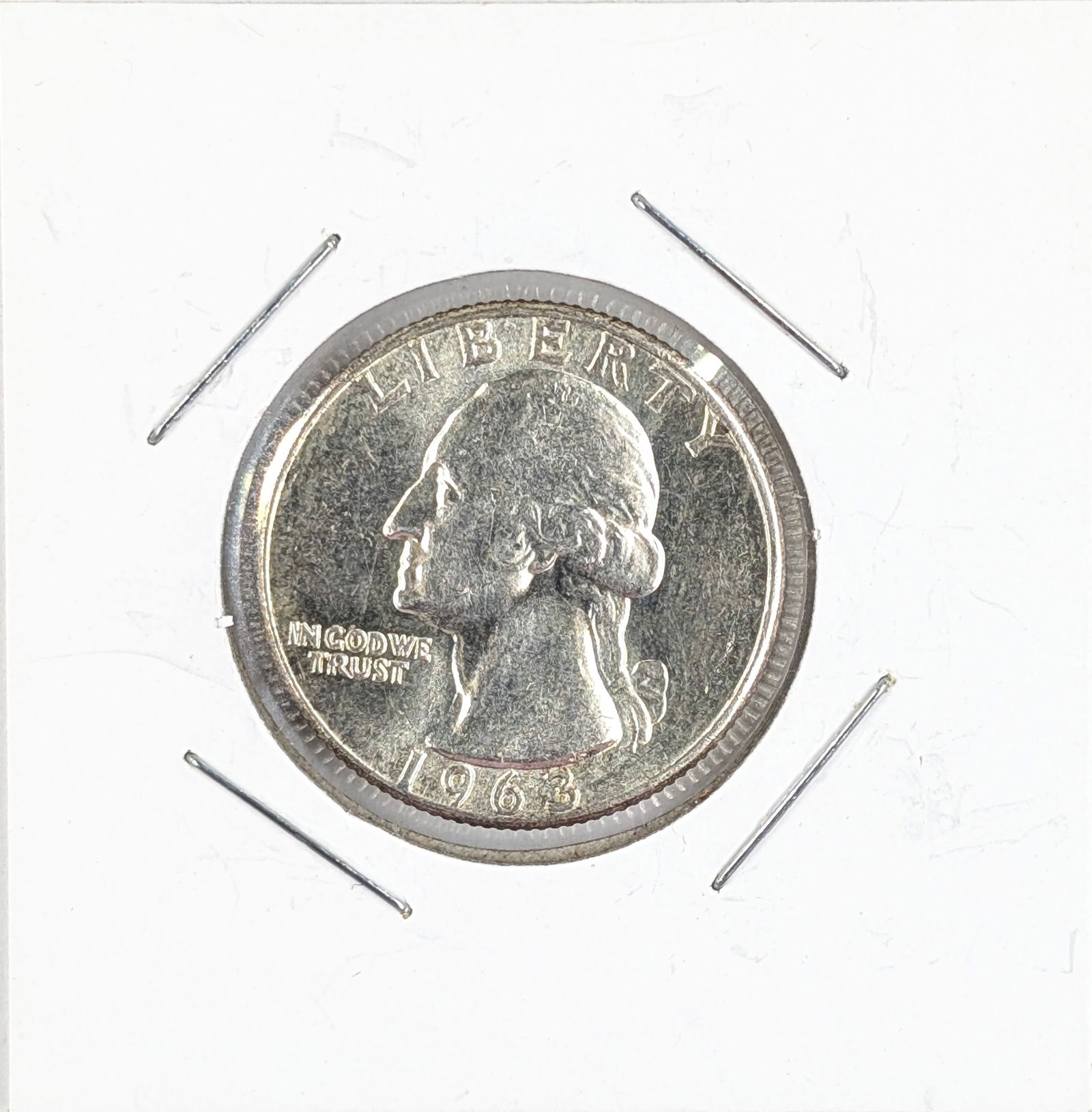 1963 Silver Washington Quarter- Uncirculated (1 of 2)