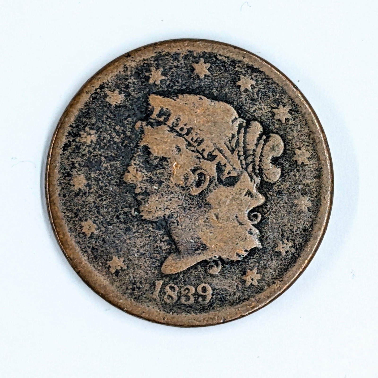 1839 Large Cent (1 of 2)