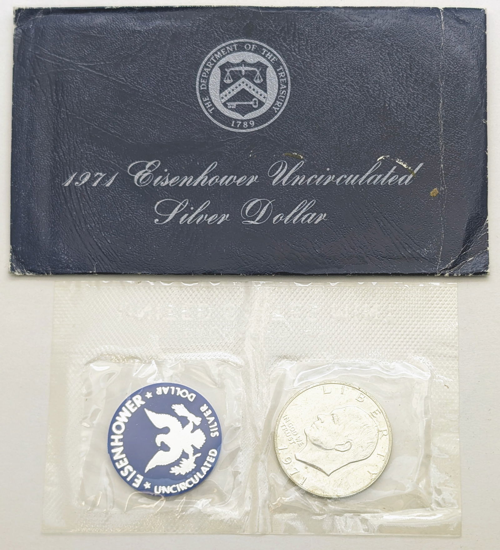 1971 Eisenhower " Ike" Uncirculated Silver Dollar: _ 