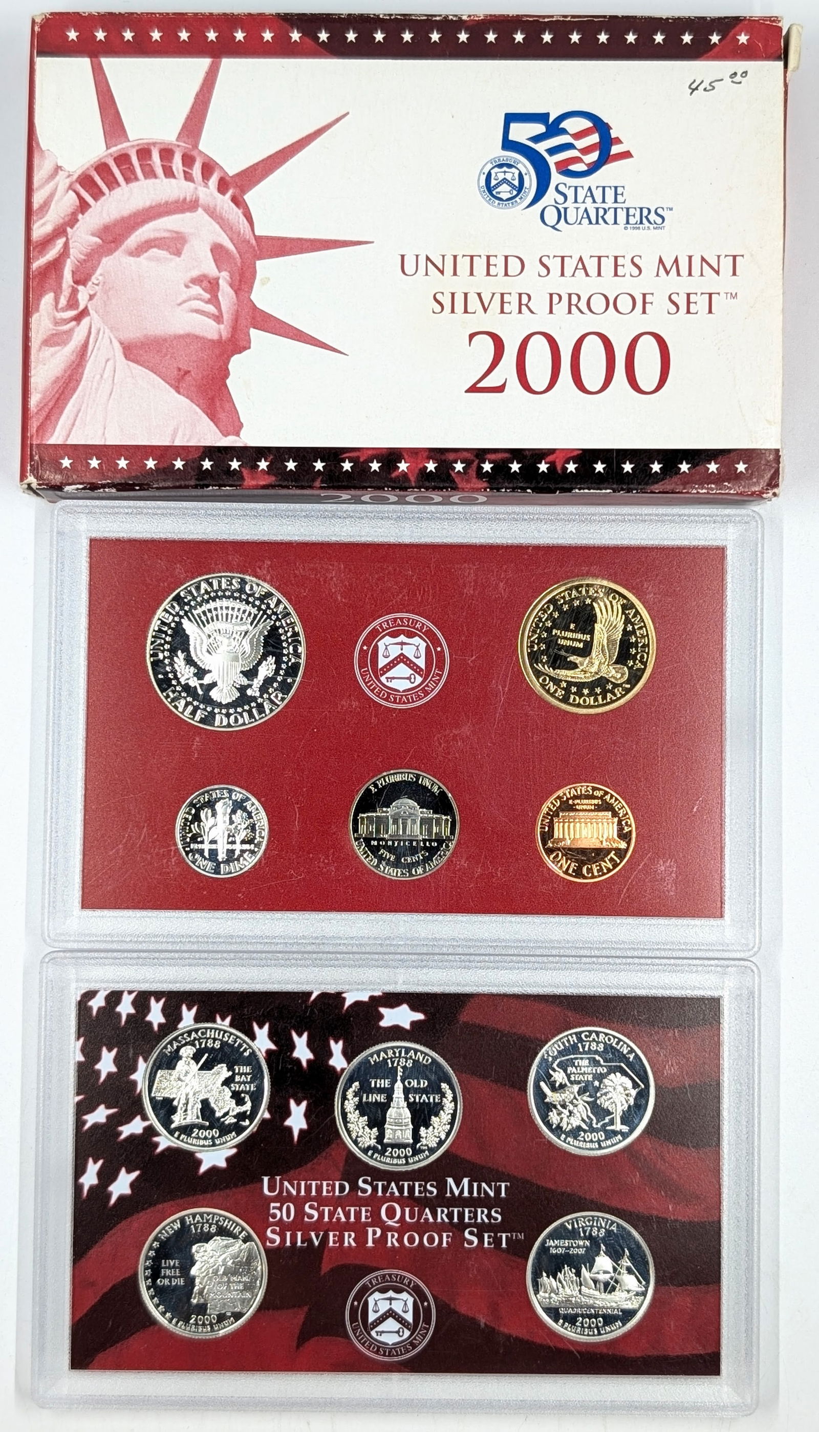 2000 Silver US Mint Proof Set - 2