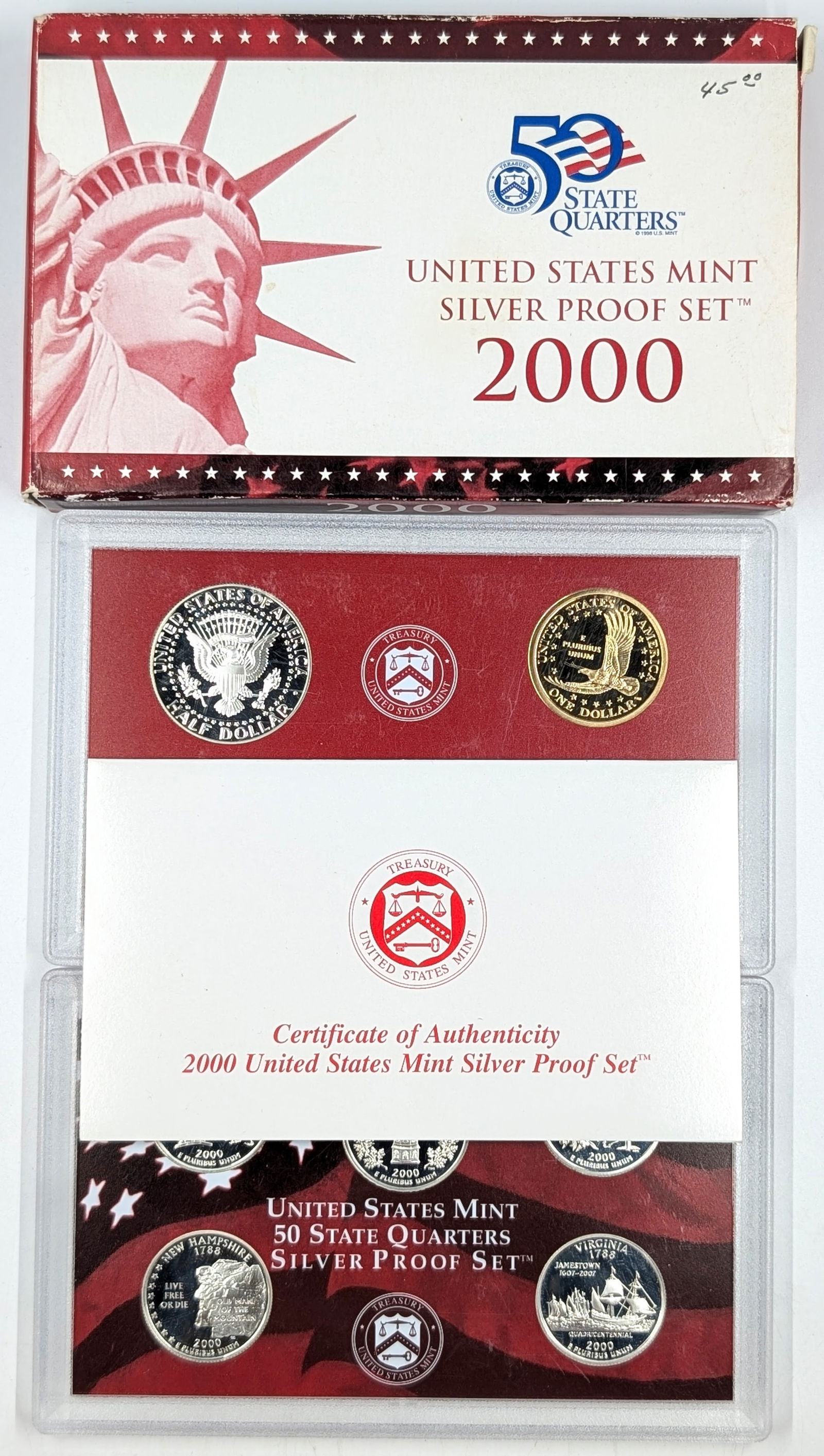 2000 Silver US Mint Proof Set - 3