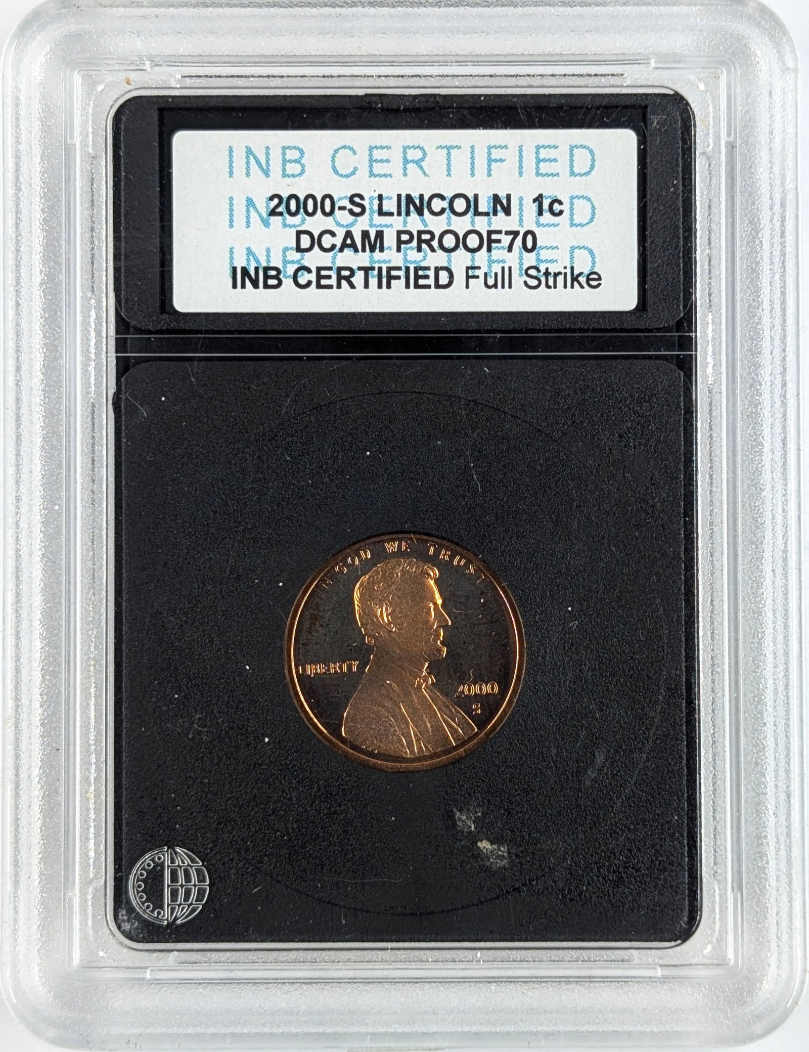 INB 2000-S PR70 Lincoln Cent- Full Strike: _ 