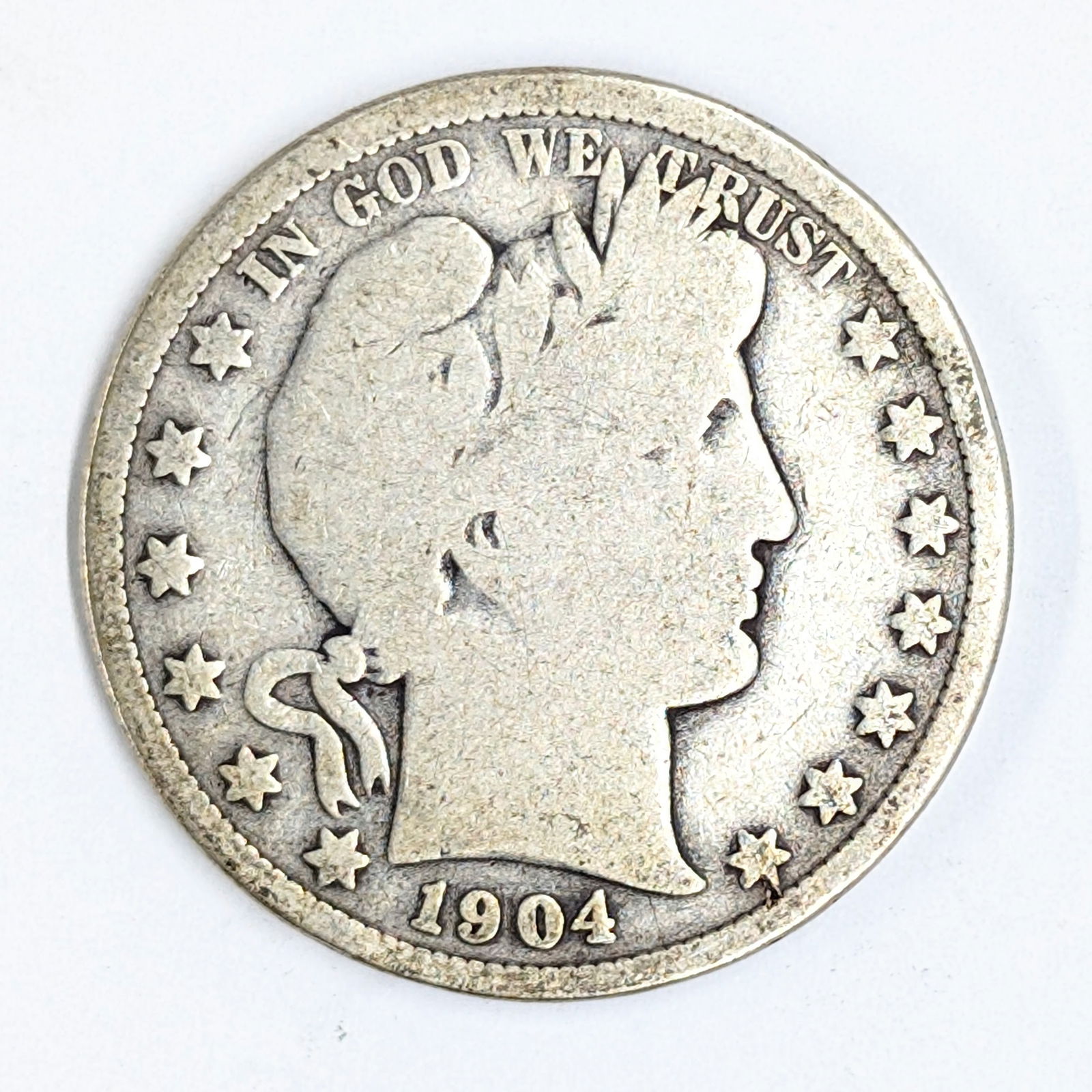 1904 Silver Barber Half Dollar (1 of 2)