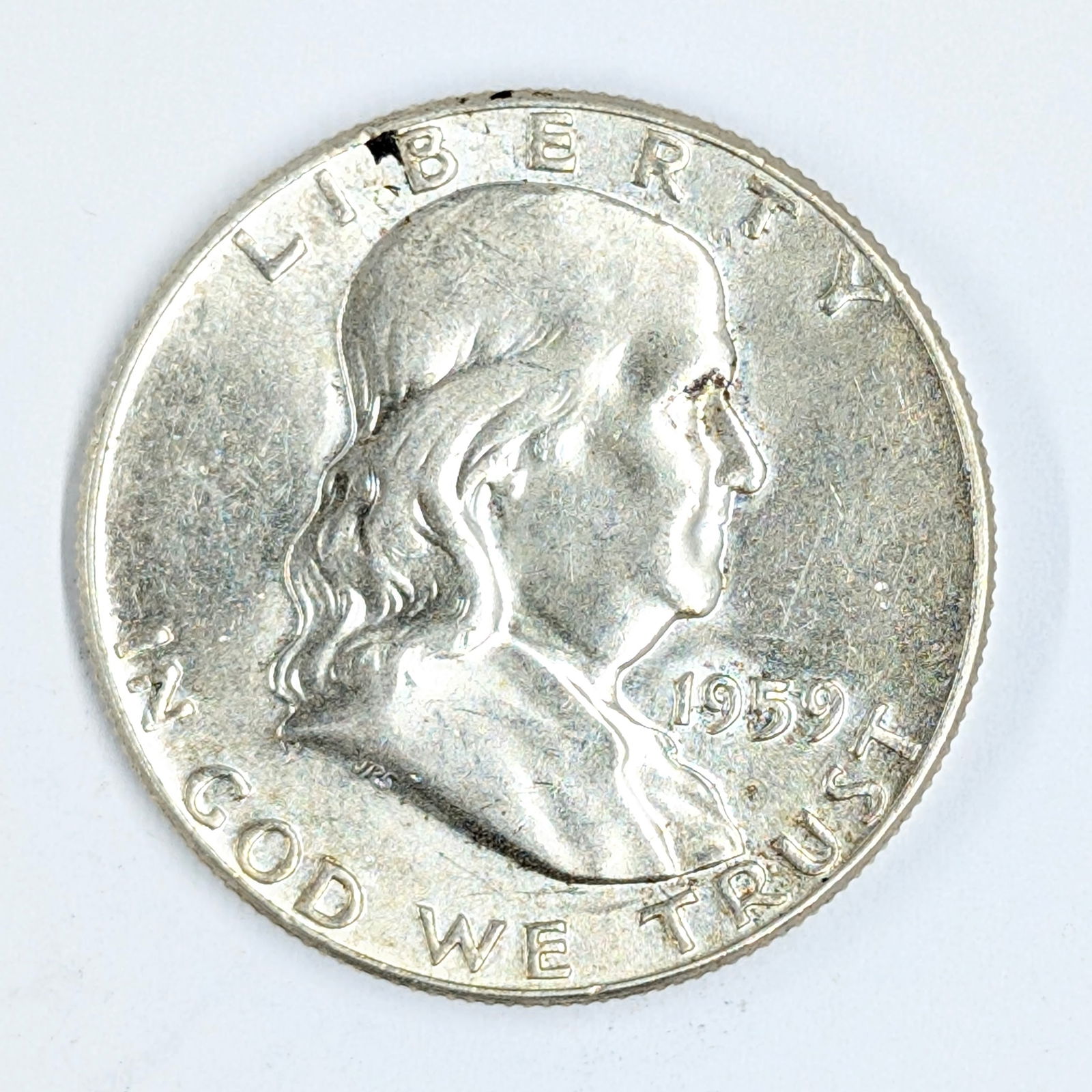 1959 Silver Franklin Half Dollar - Uncirculated (1 of 2)