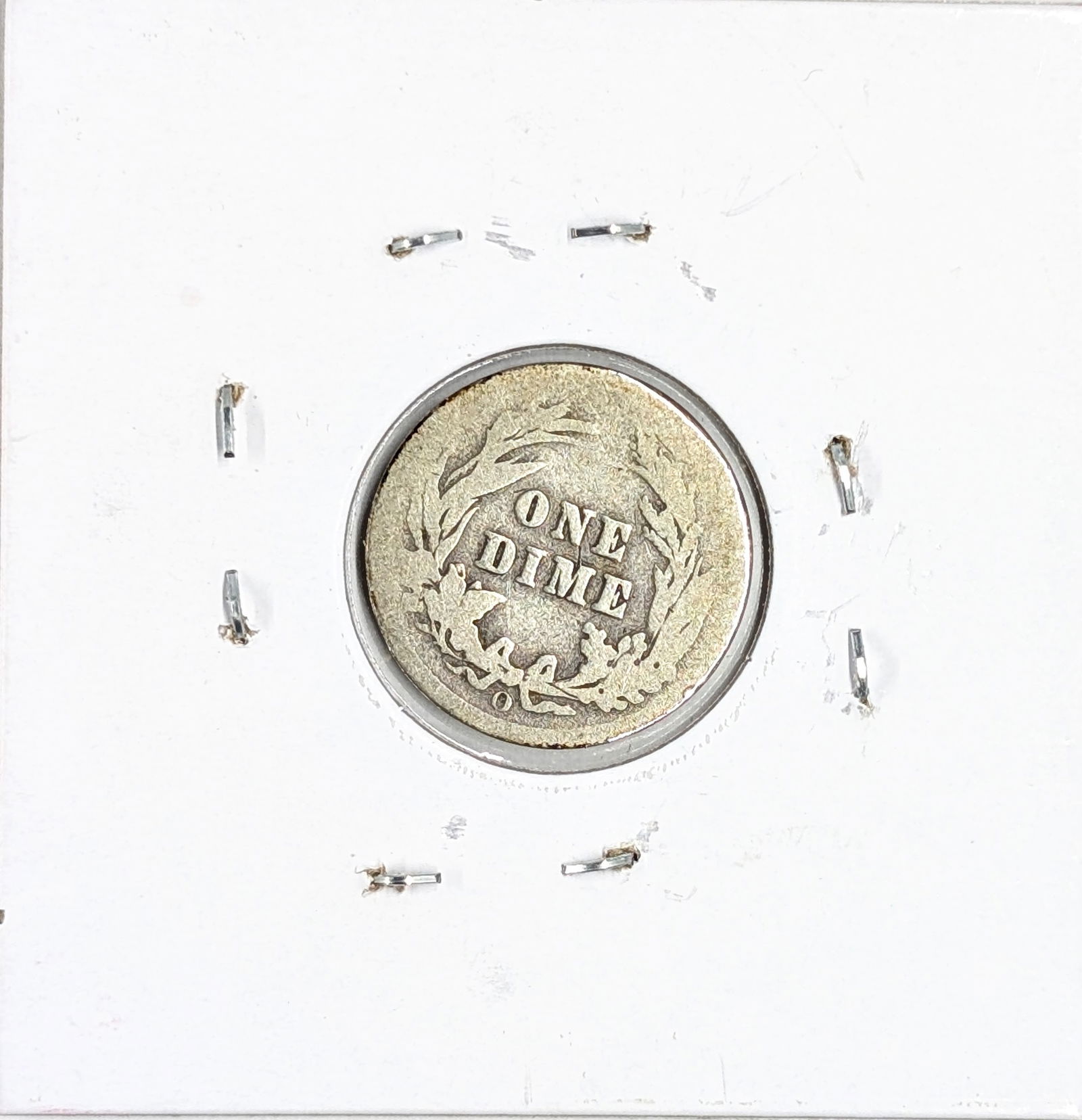 1908-O Silver Barber Dime - 2