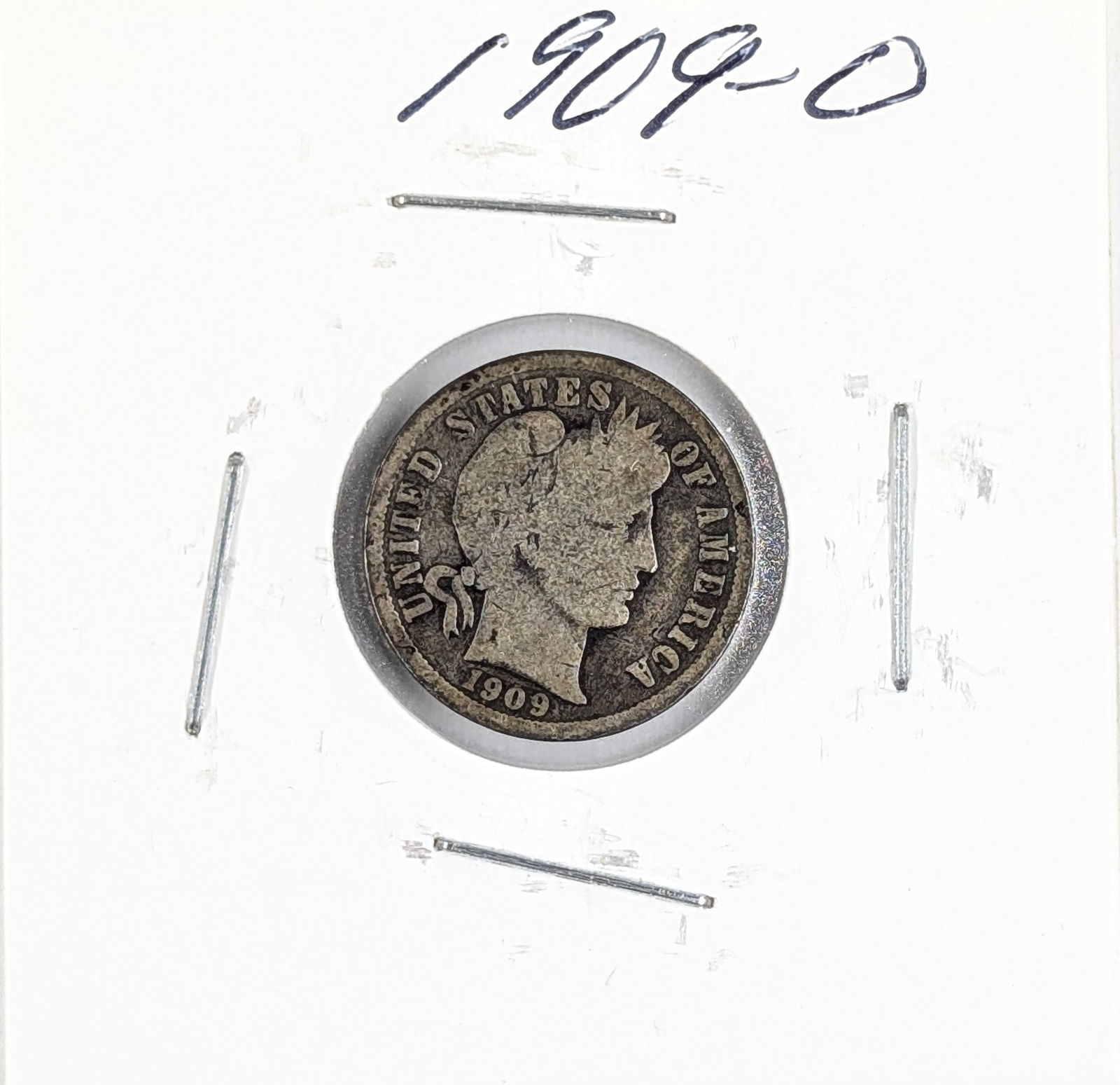 1909-O Silver Barber Dime (1 of 2)