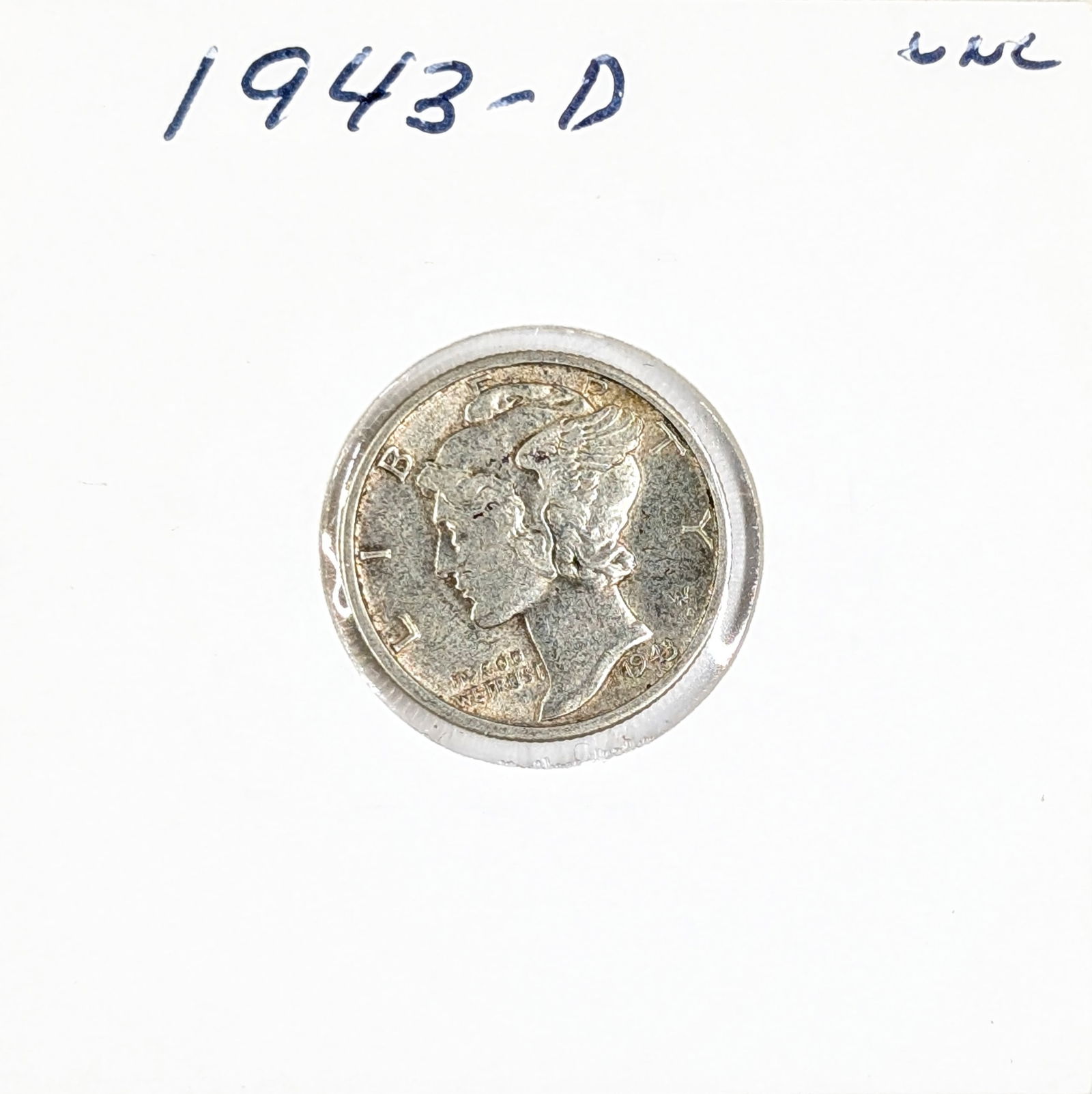 1943-D Silver Mercury Dime - Uncirculated (1 of 2)