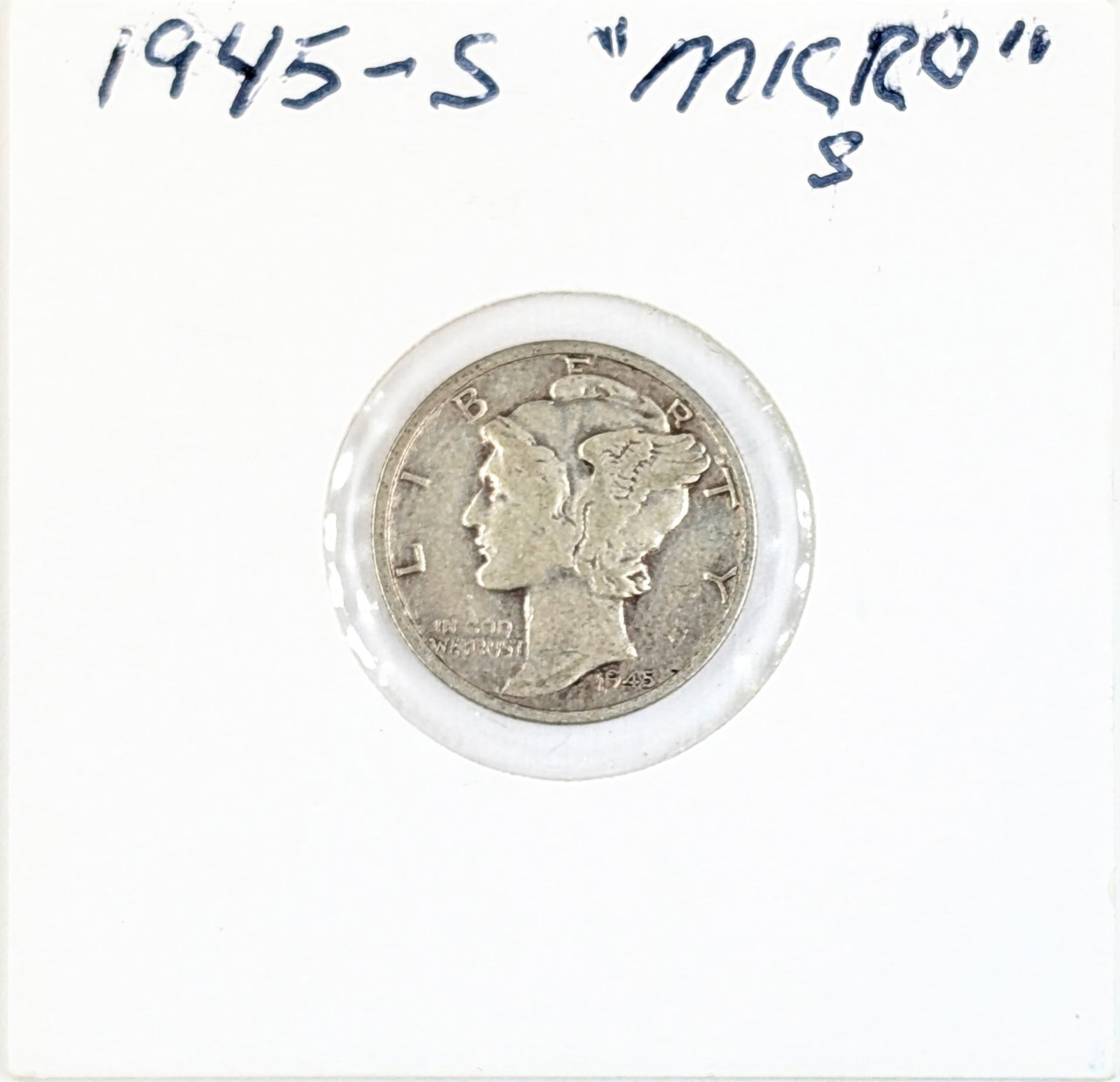 1945-S Silver Mercury Dime - Micro 'S' (1 of 2)
