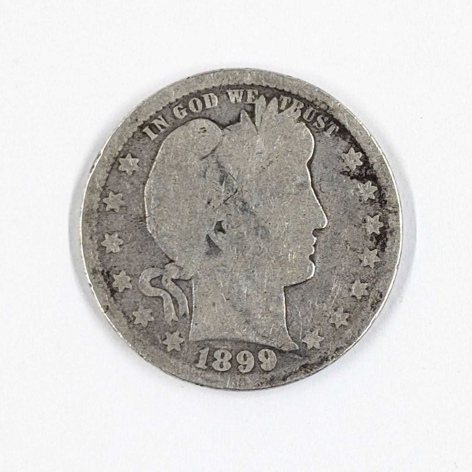 1899 Silver Barber Quarter (1 of 2)