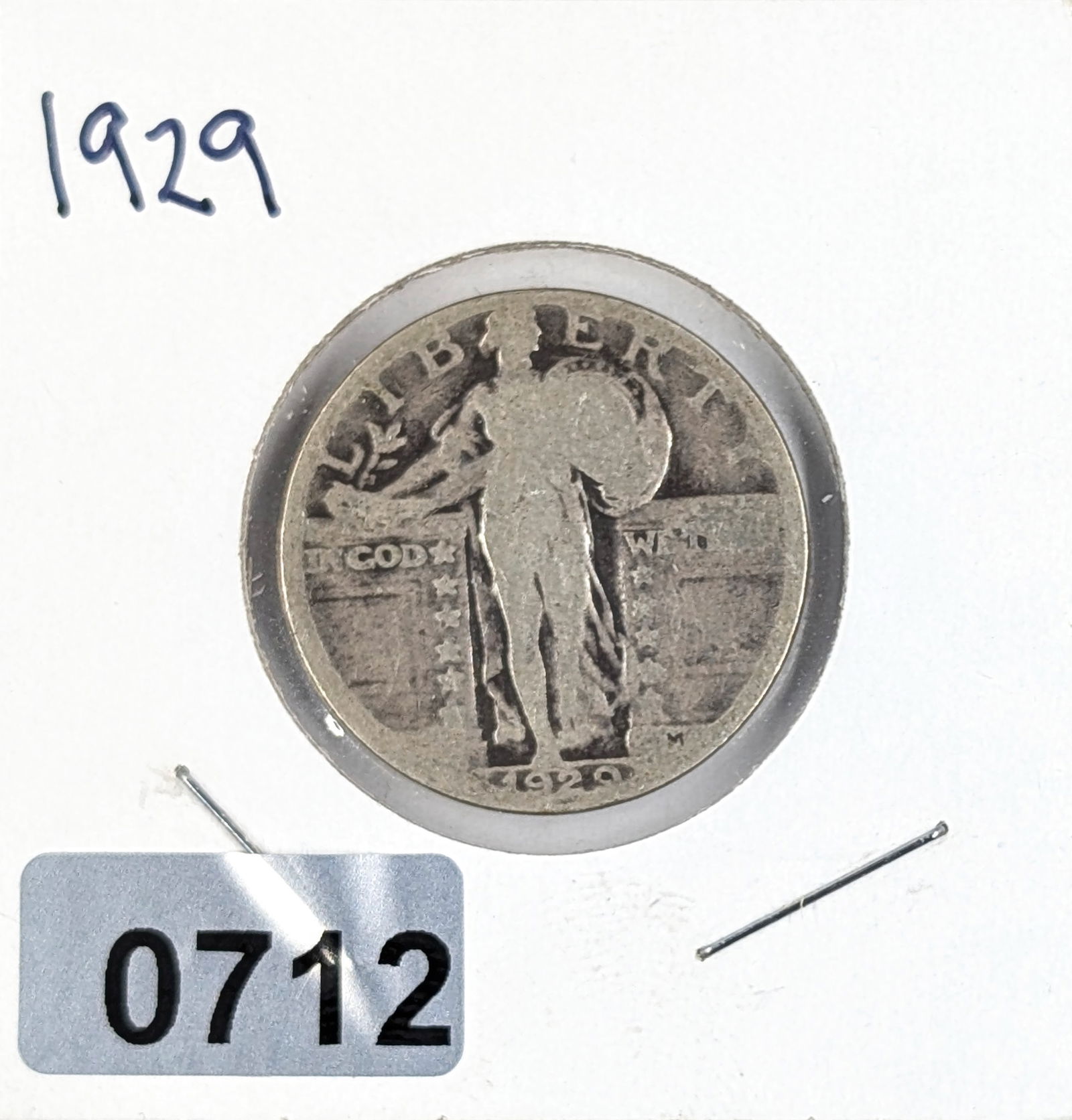 1929 Silver Standing Liberty Quarter: _ 