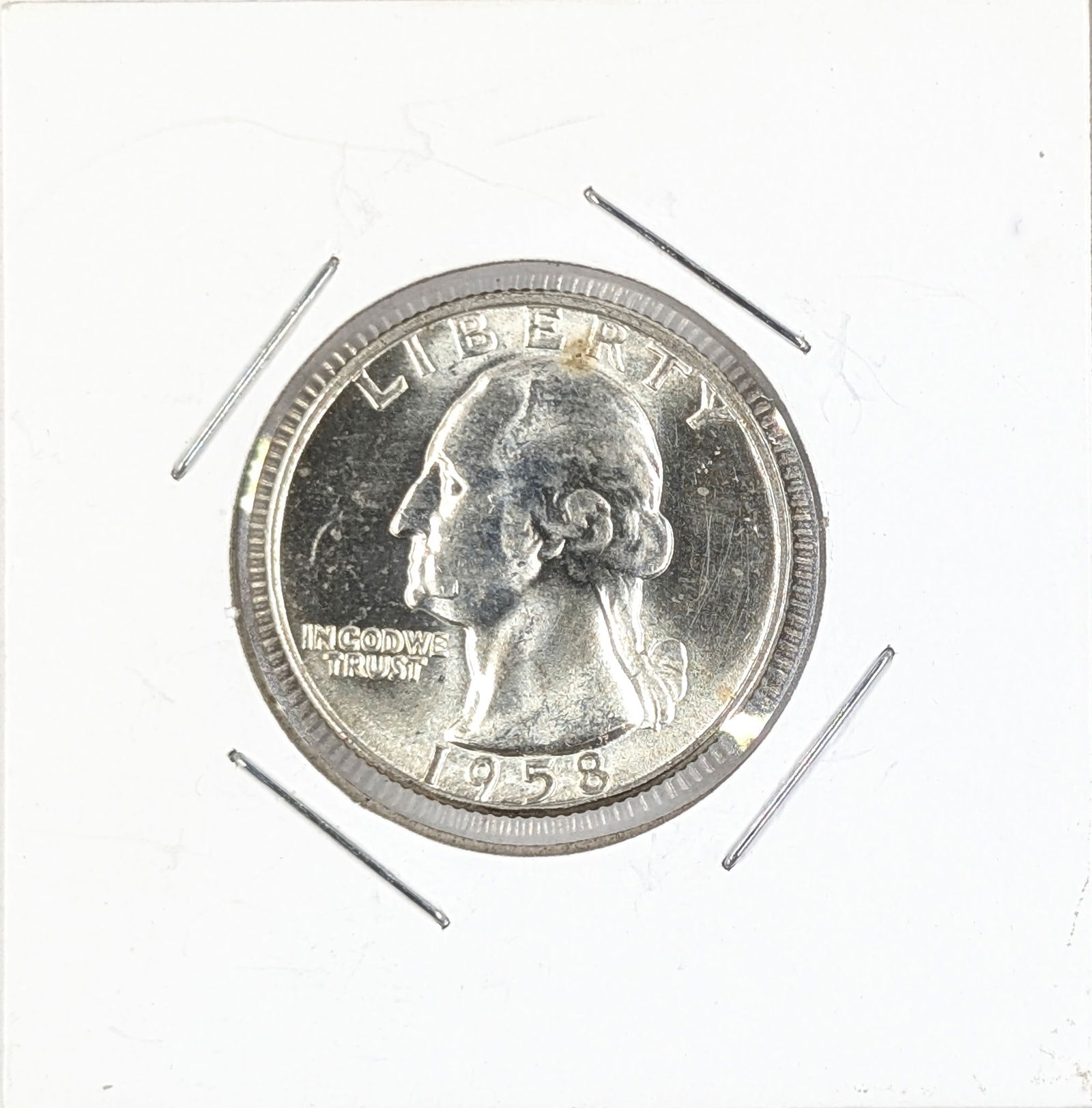 1958-D Silver Washington Quarter - Uncirculated (1 of 2)
