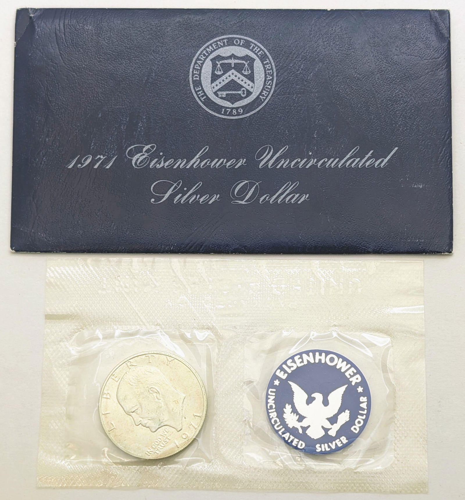 1971-S Eisenhower " Ike" Uncirculated Silver Dollar (1 of 2)