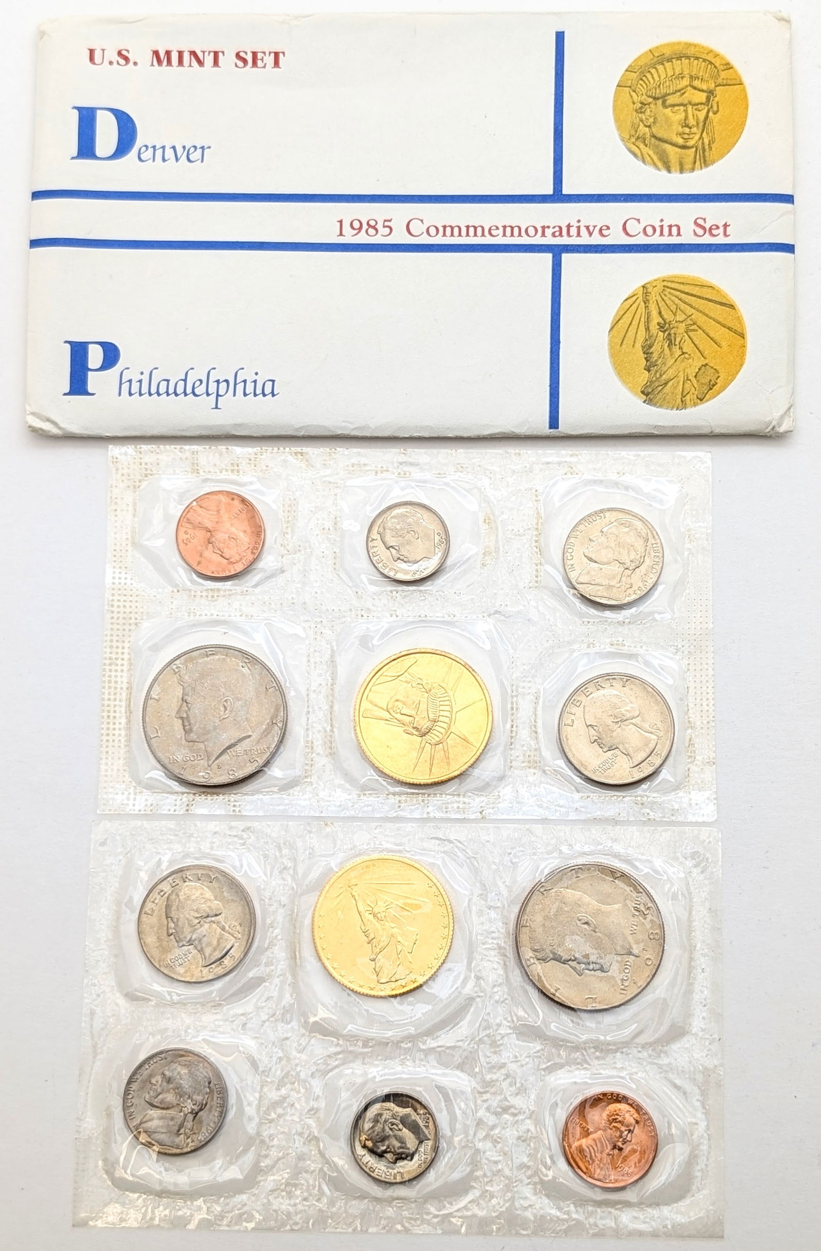 1985 US Mint Commemorative Coin Set: _