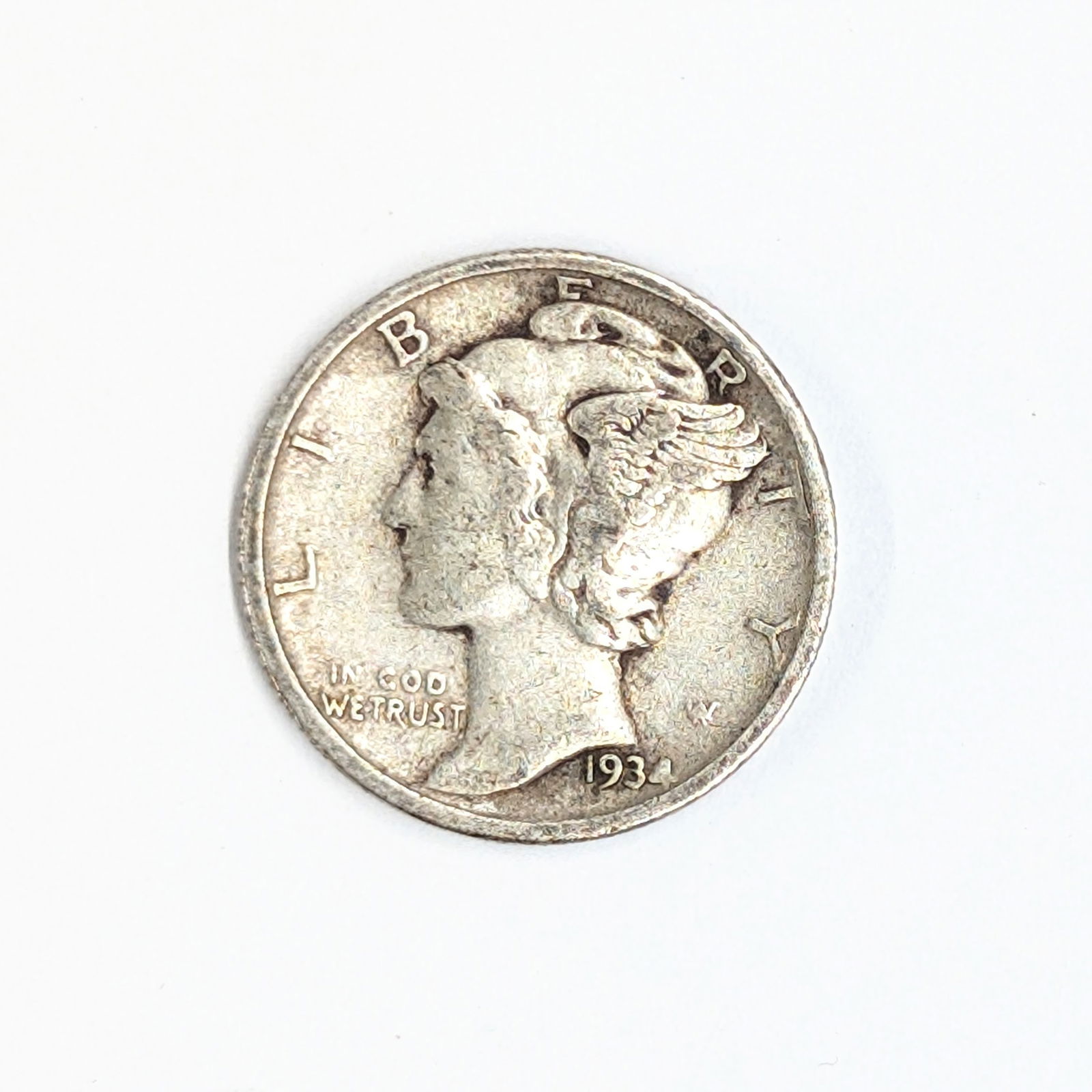 1934 Silver Mercury Dime (1 of 2)