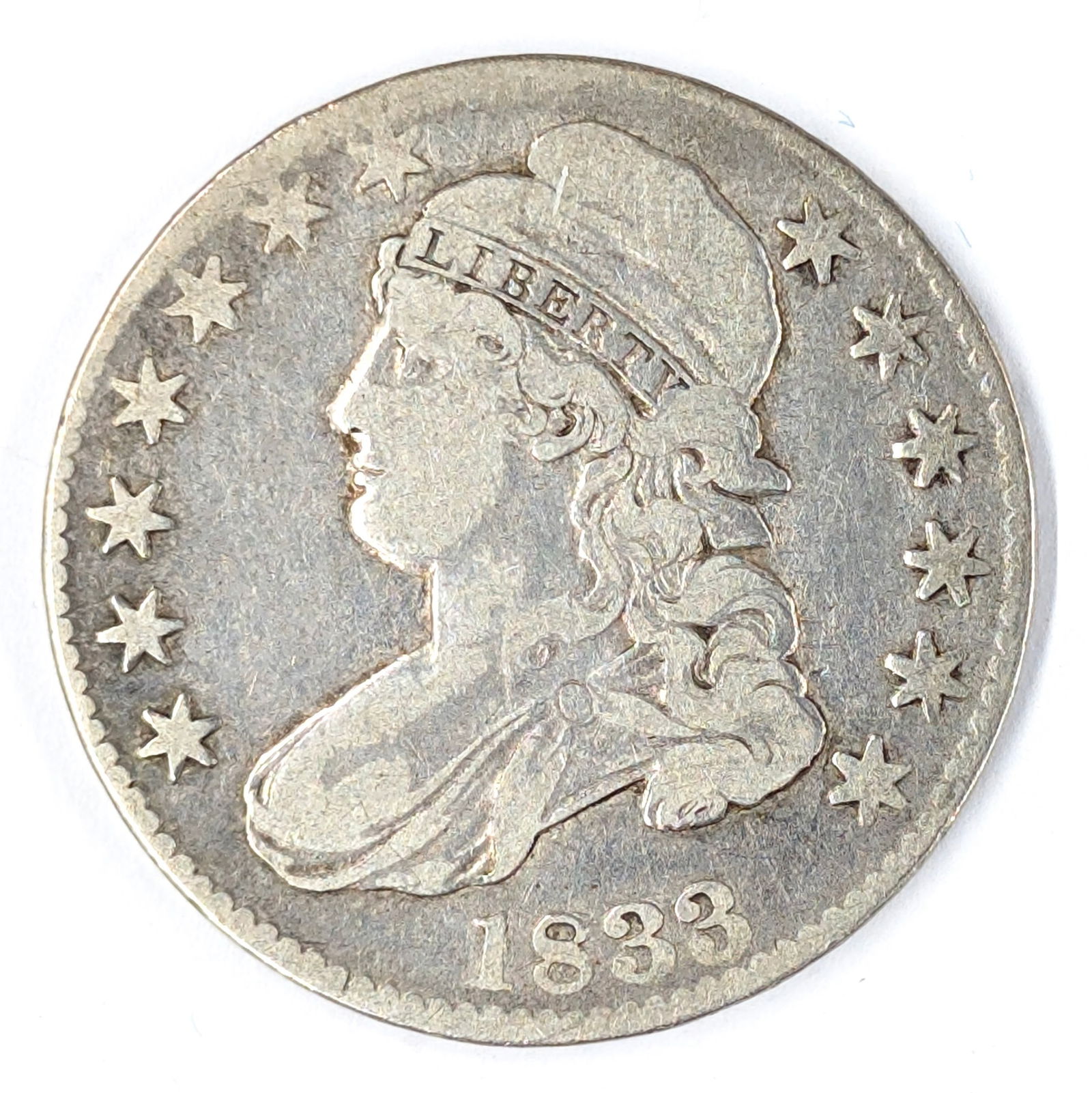 FEATURE 1833 Silver Capped Bust Half Dollar (1 of 2)