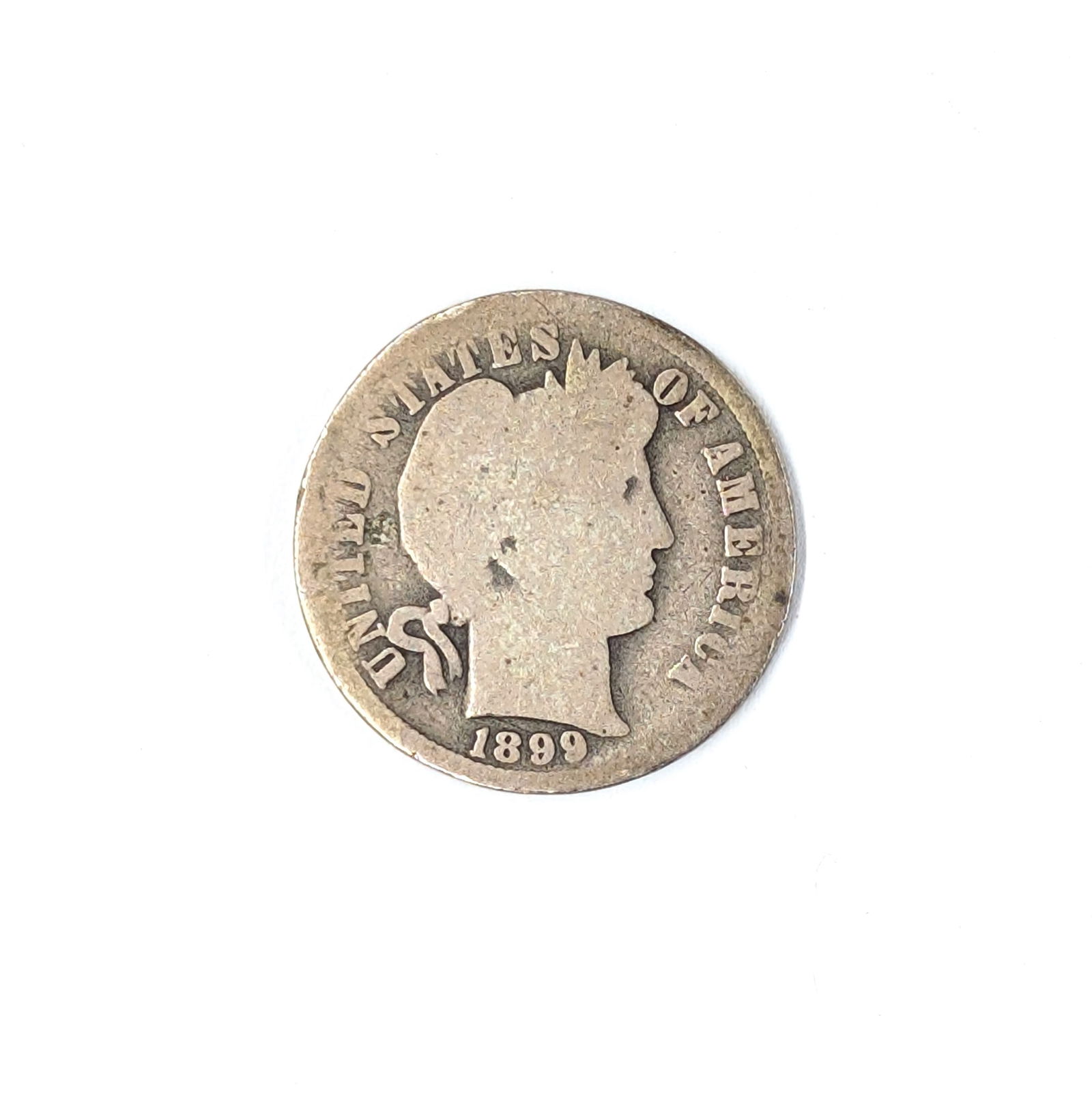 1899-O Silver Barber Dime (1 of 2)