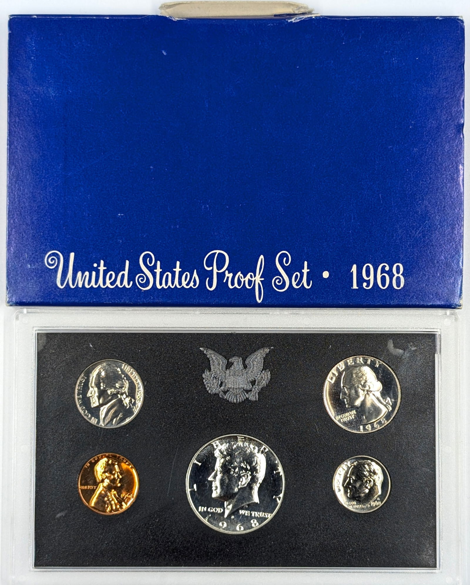 1968 US Mint Proof Set w/ Silver JFK Half (1 of 2)