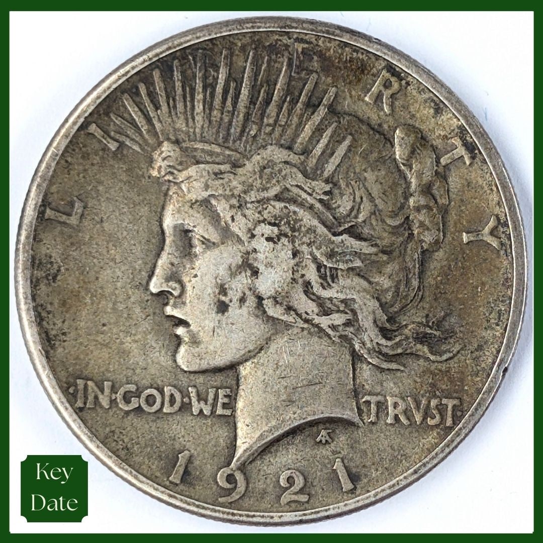 FEATURE 1921 Silver Peace Dollar - KEY DATE: FEATURE 