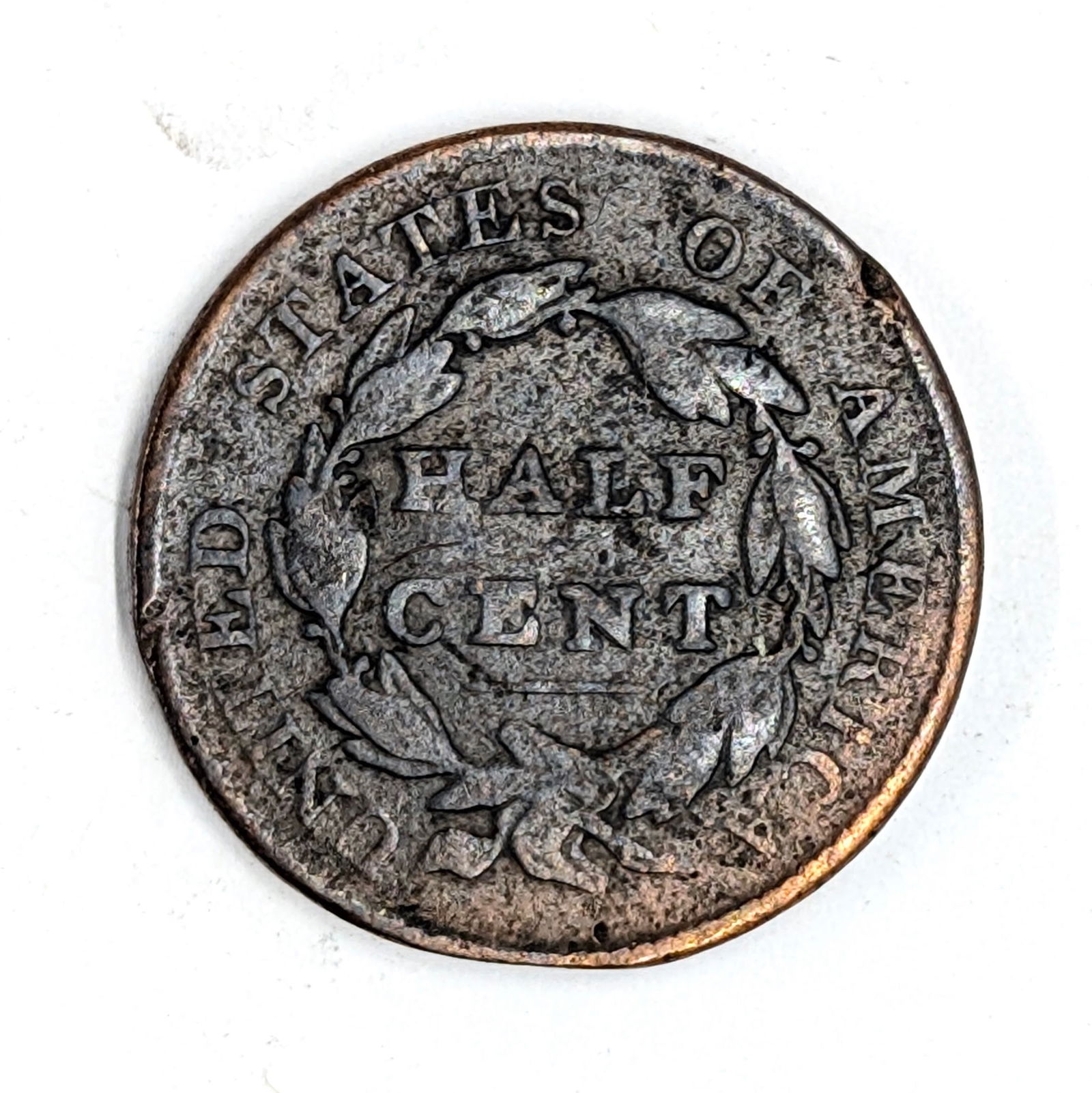1828 Large Half Cent - 2
