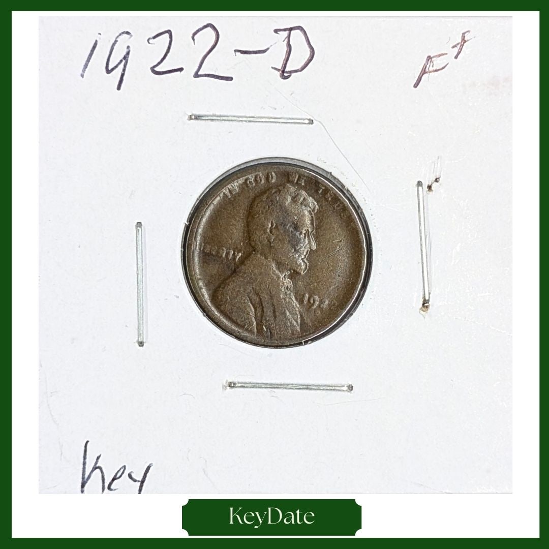 1922-D Wheat Cent - KEY DATE: Coin 