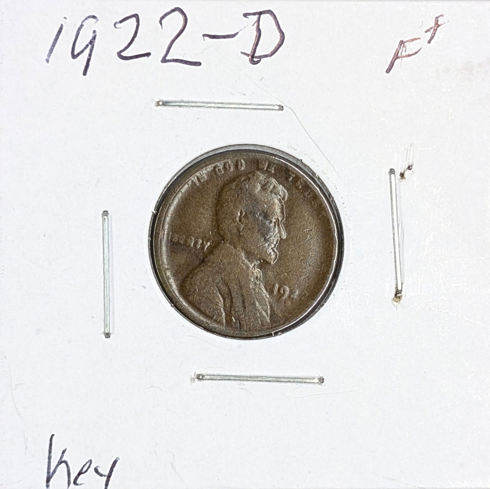 1922-D Wheat Cent - KEY DATE - 3