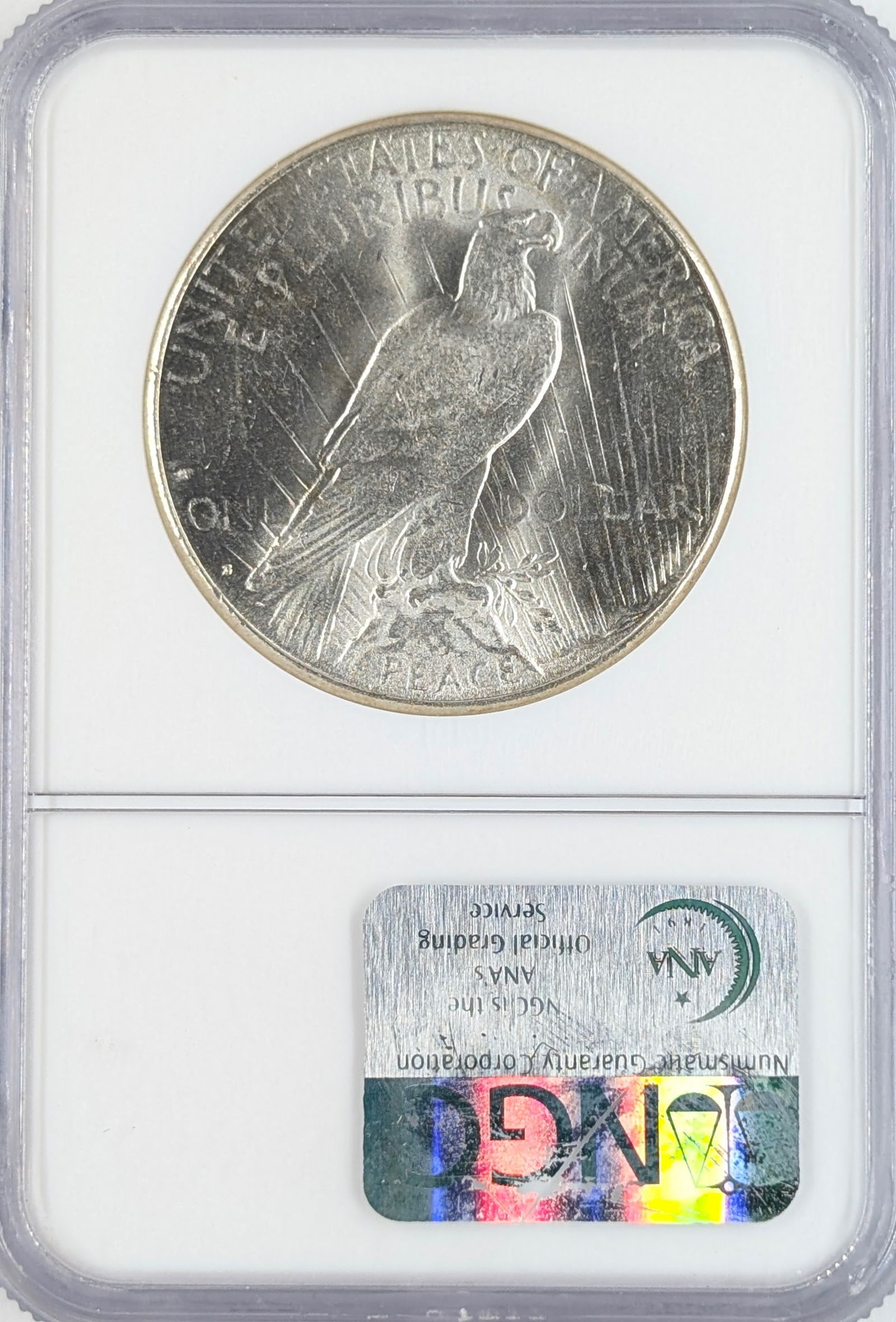 NGC 1922-S MS61 Silver Peace Dollar - 2
