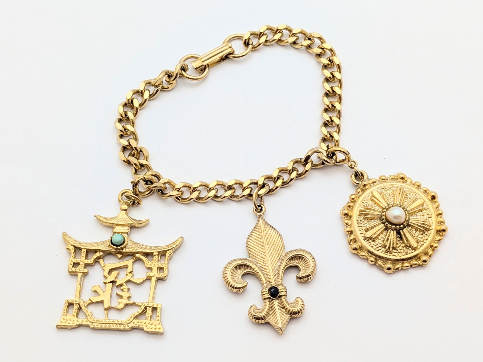 Lot of 2 Ladies Costume Charm Bracelets - 2