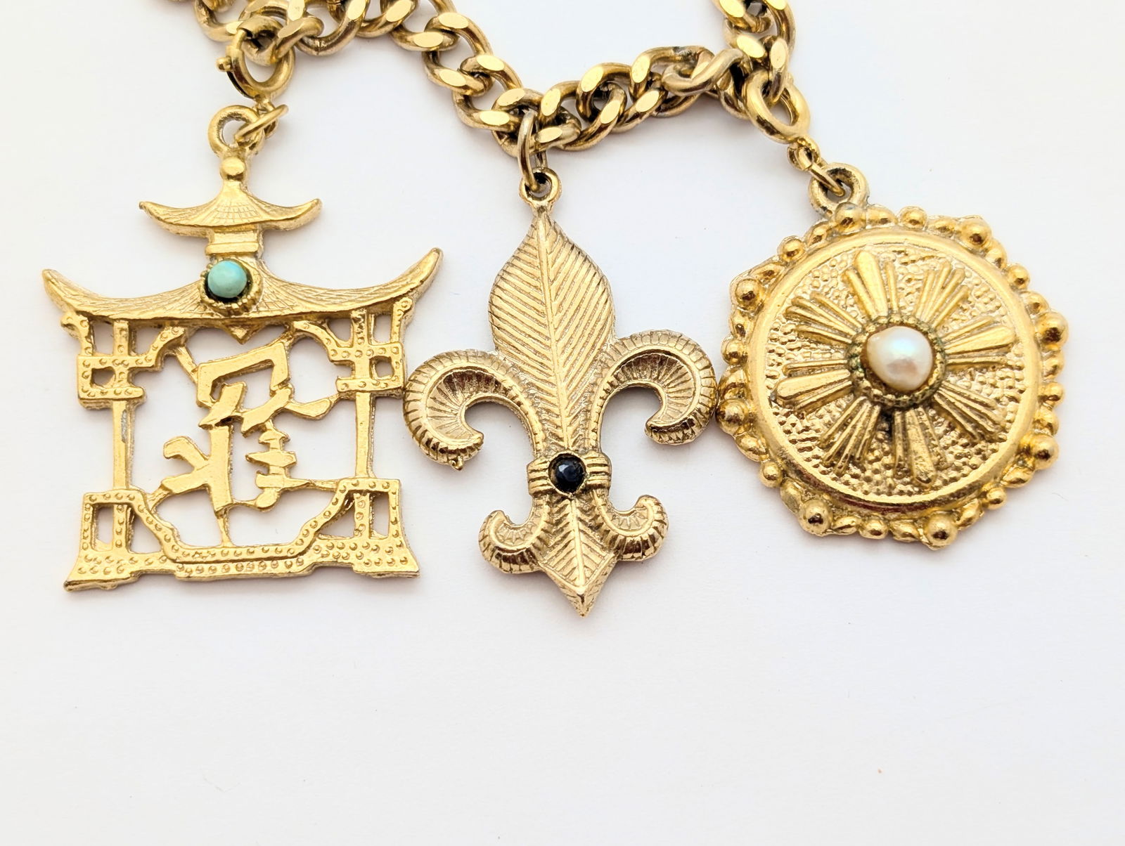 Lot of 2 Ladies Costume Charm Bracelets - 3