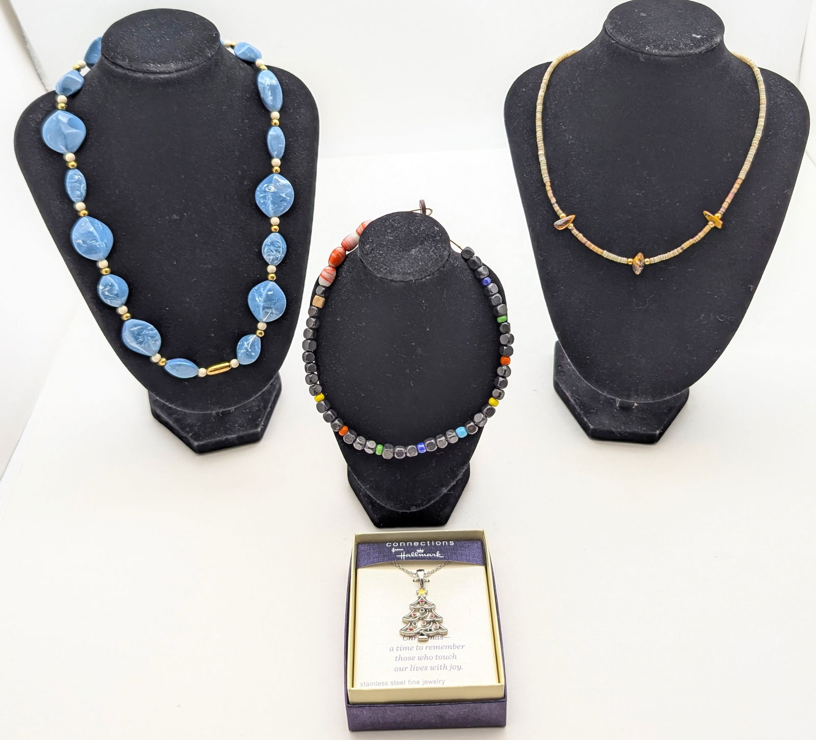 Lot of 4 Costume Necklaces - Includes NIB Hallmark: Jewelry 