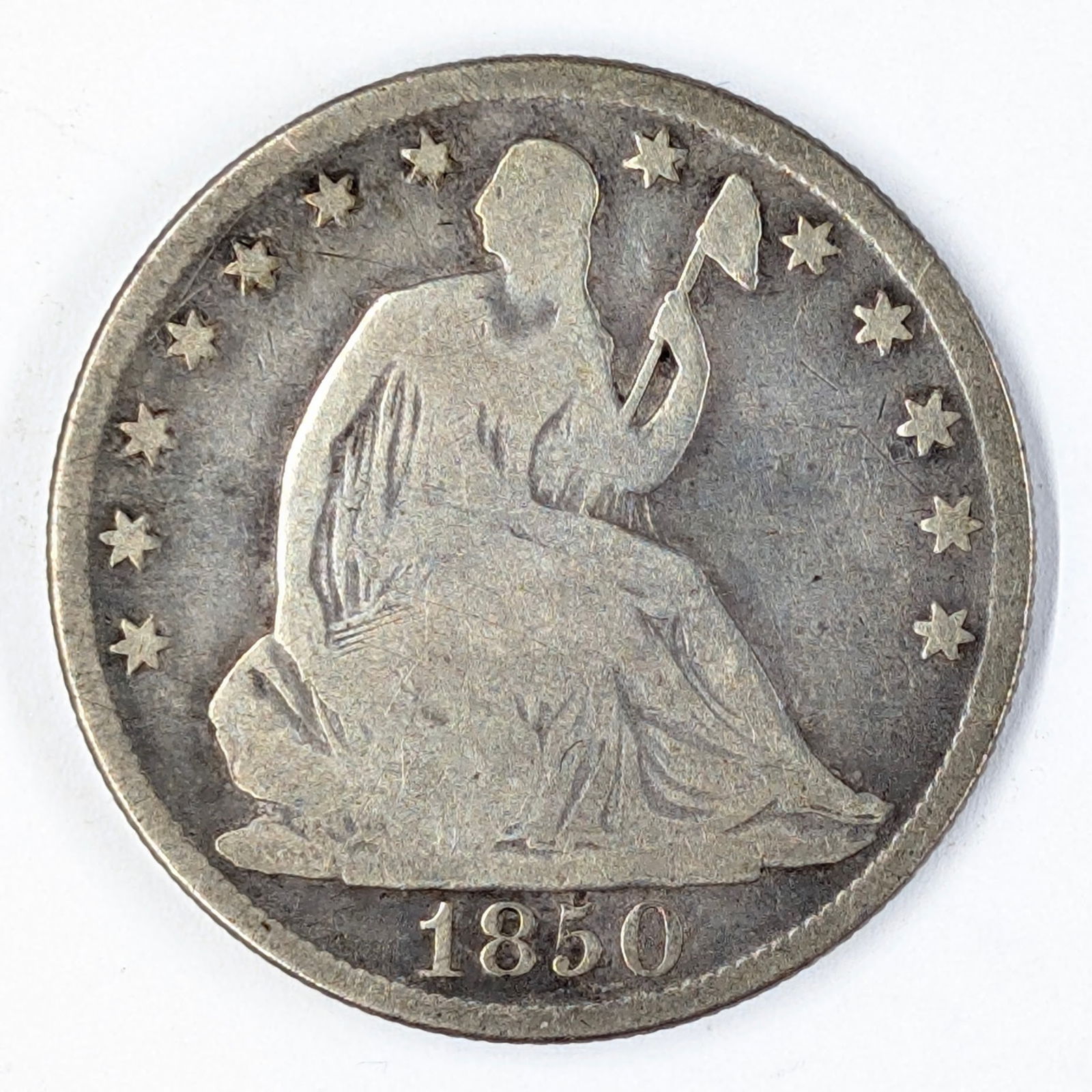 1850-O Silver Seated Liberty Half Dollar (1 of 2)