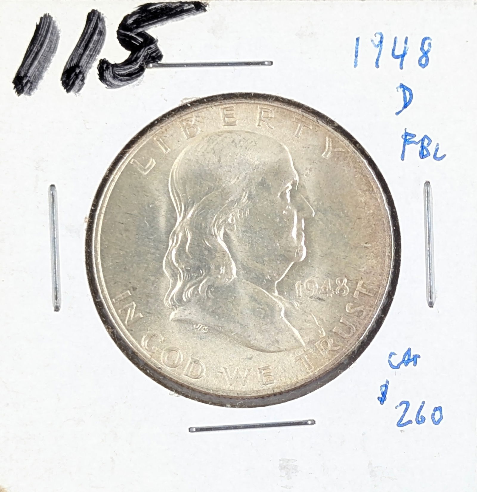 1948-D Silver Franklin Half Dollar (1 of 2)