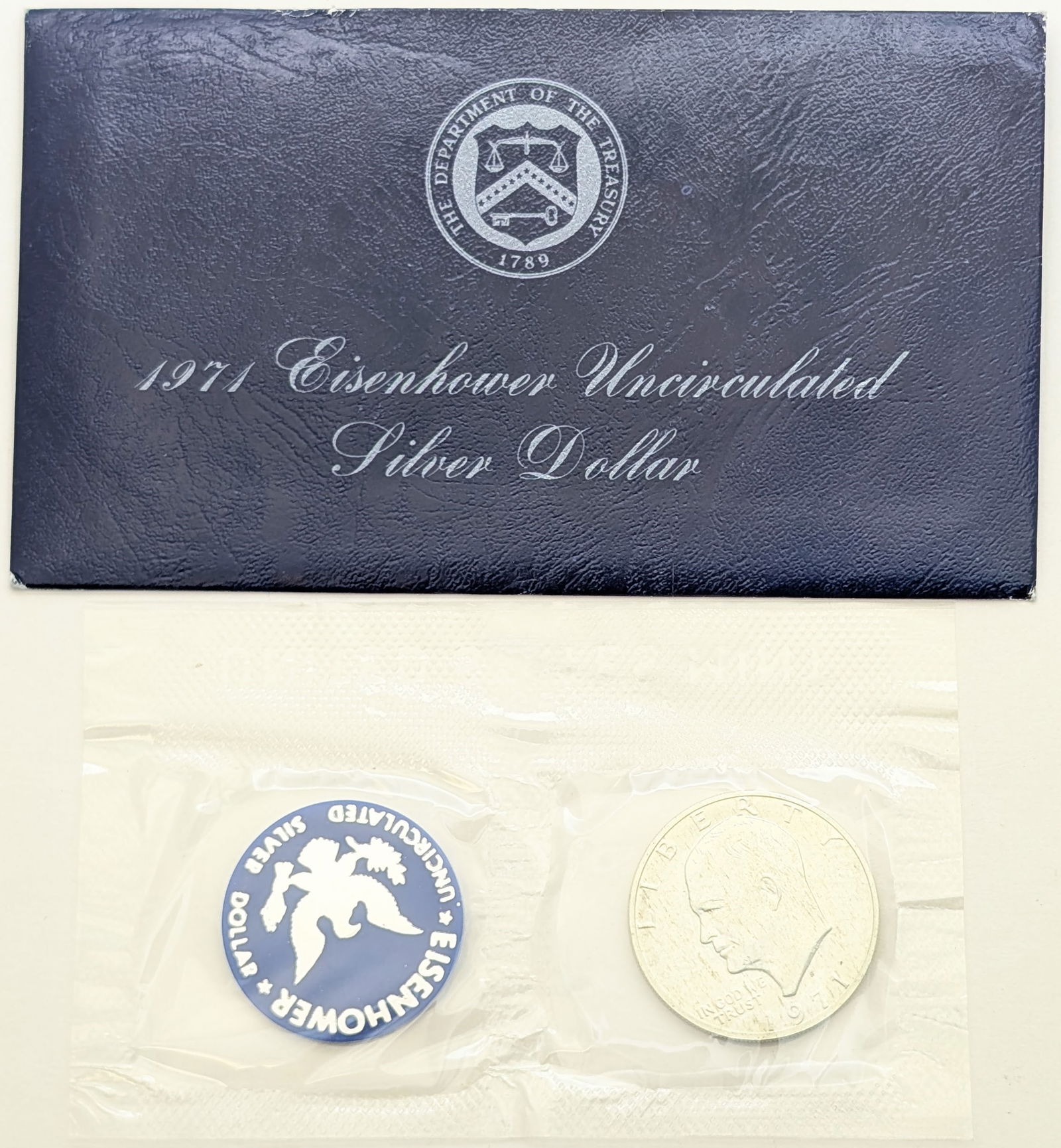 1971-S Eisenhower " Ike" Uncirculated Silver Dollar (1 of 2)