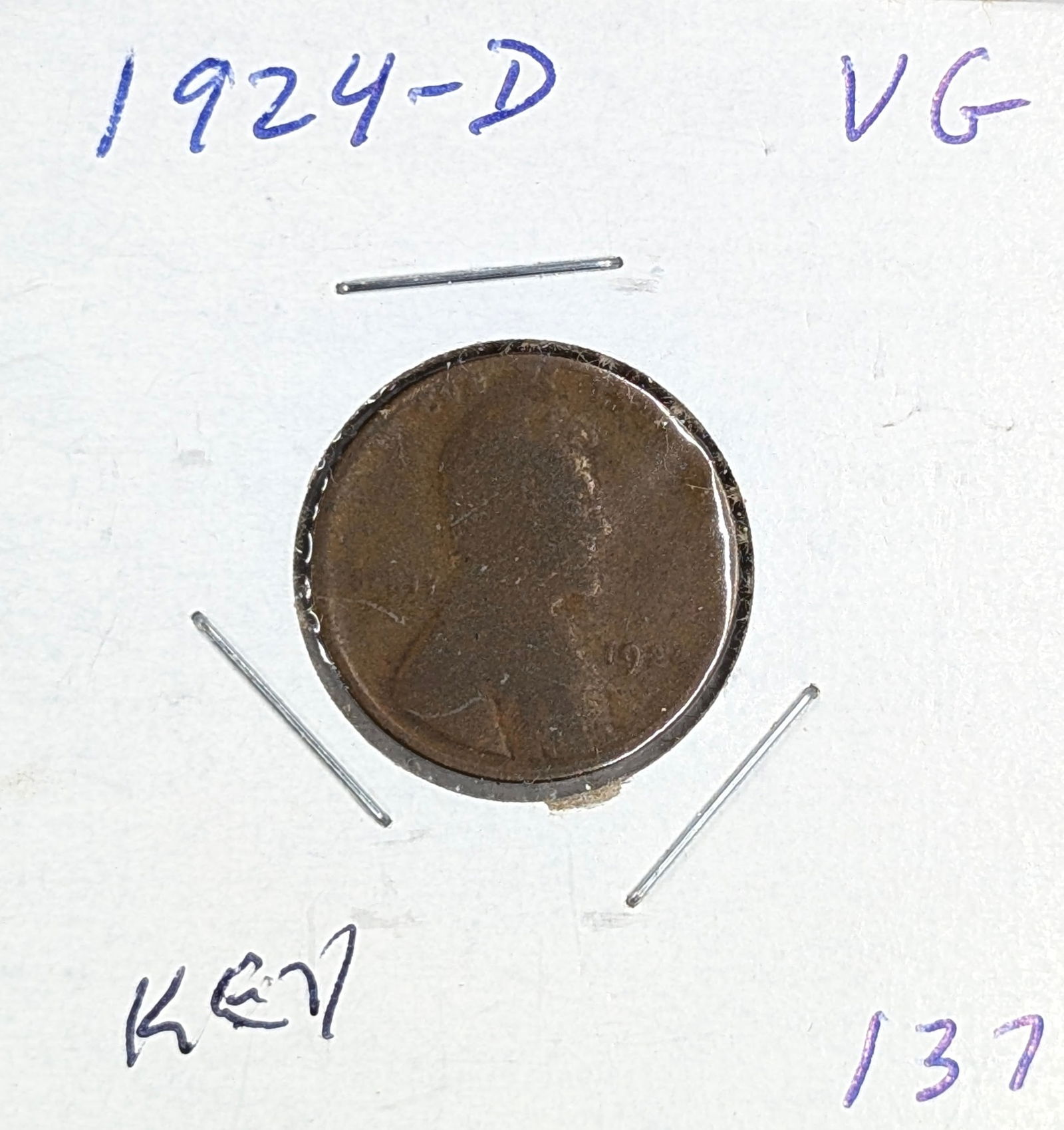 1924-D Wheat Cent - KEY DATE - 3