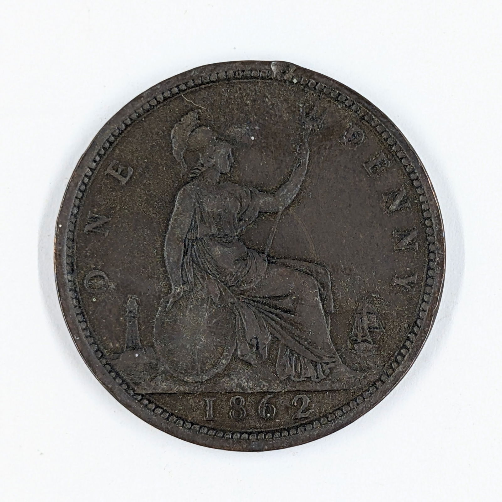1862 United Kingdom 1 Penny (1 of 2)