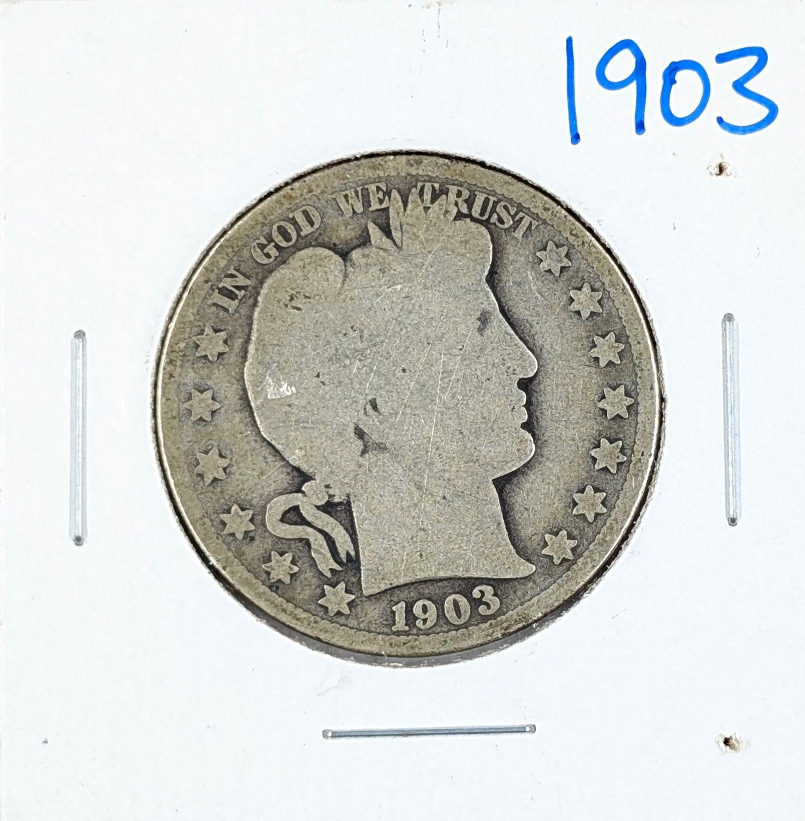 1903 Silver Barber Half Dollar (1 of 2)