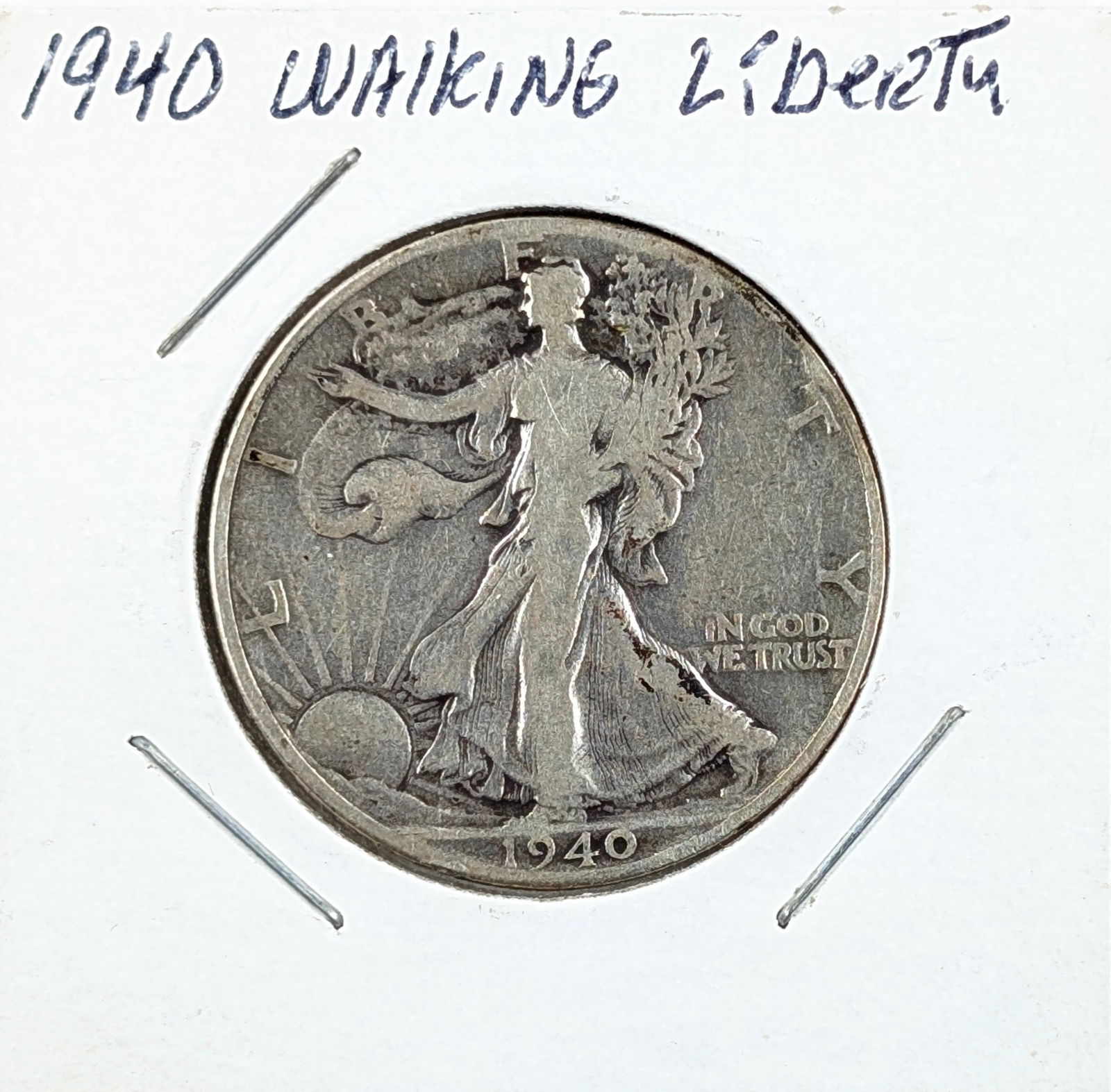 1940 Silver Walking Liberty Half Dollar (1 of 2)